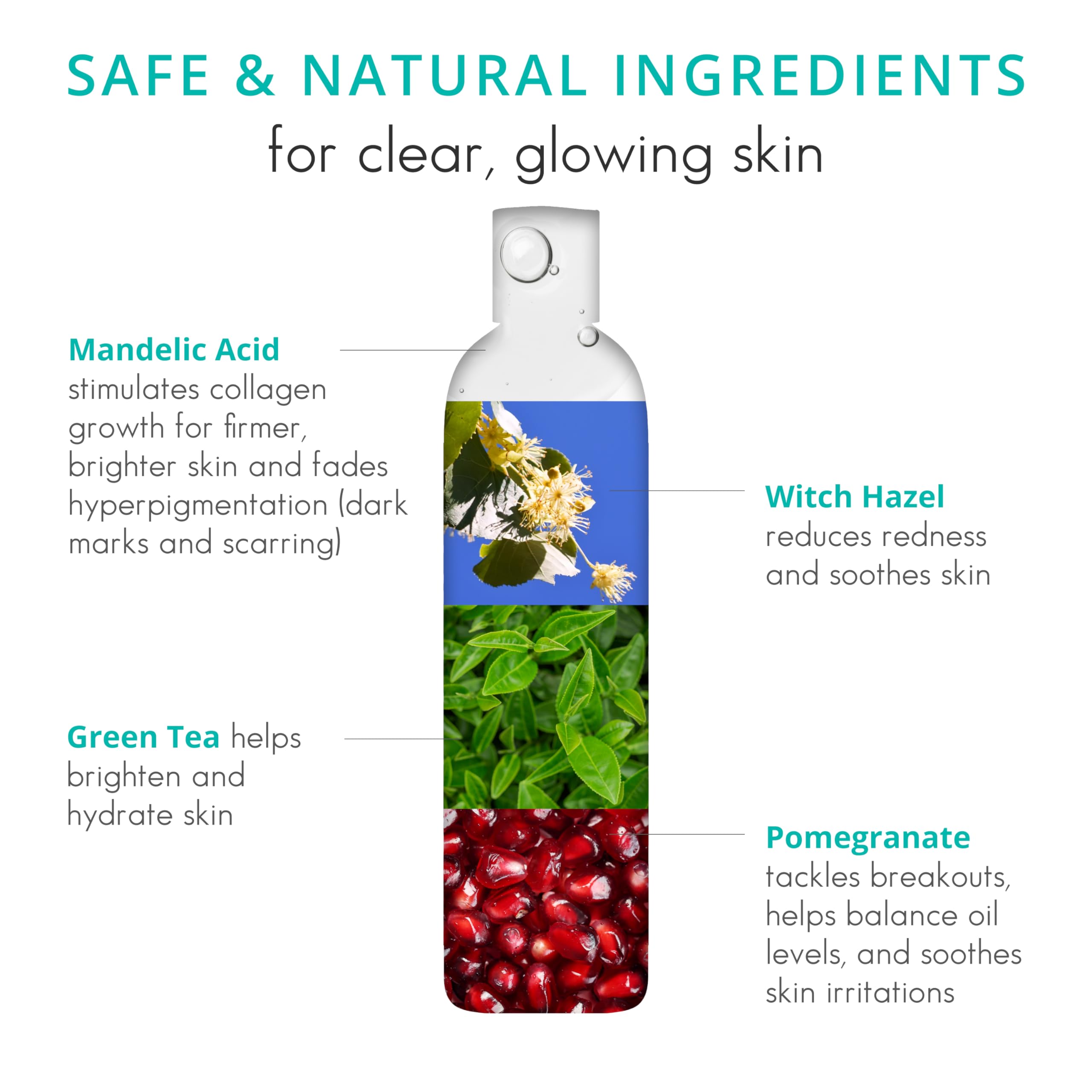 Almond Clear Face & Body Wash [6.7 Fl Oz] Skin Care For Acne And Folliculitis-Prone Skin - Gentle Everyday Exfoliating Cleanser