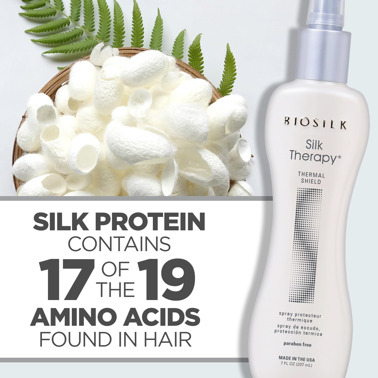 Biosilk Silk Therapy, Thermal Shield, 7 Fluid Ounce