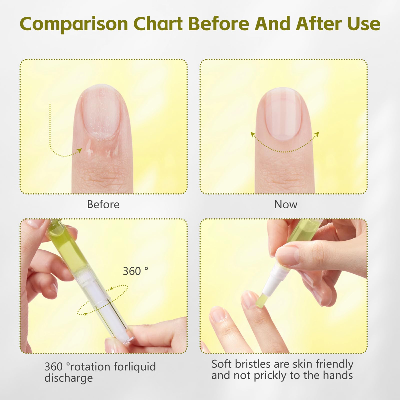 Radiant Nail Growth Gil, Radiant Nail Growth Oil Pen,Cuticle Oil For Nails,Nail Strengthener, For Moisturize Strengthen Nail Car