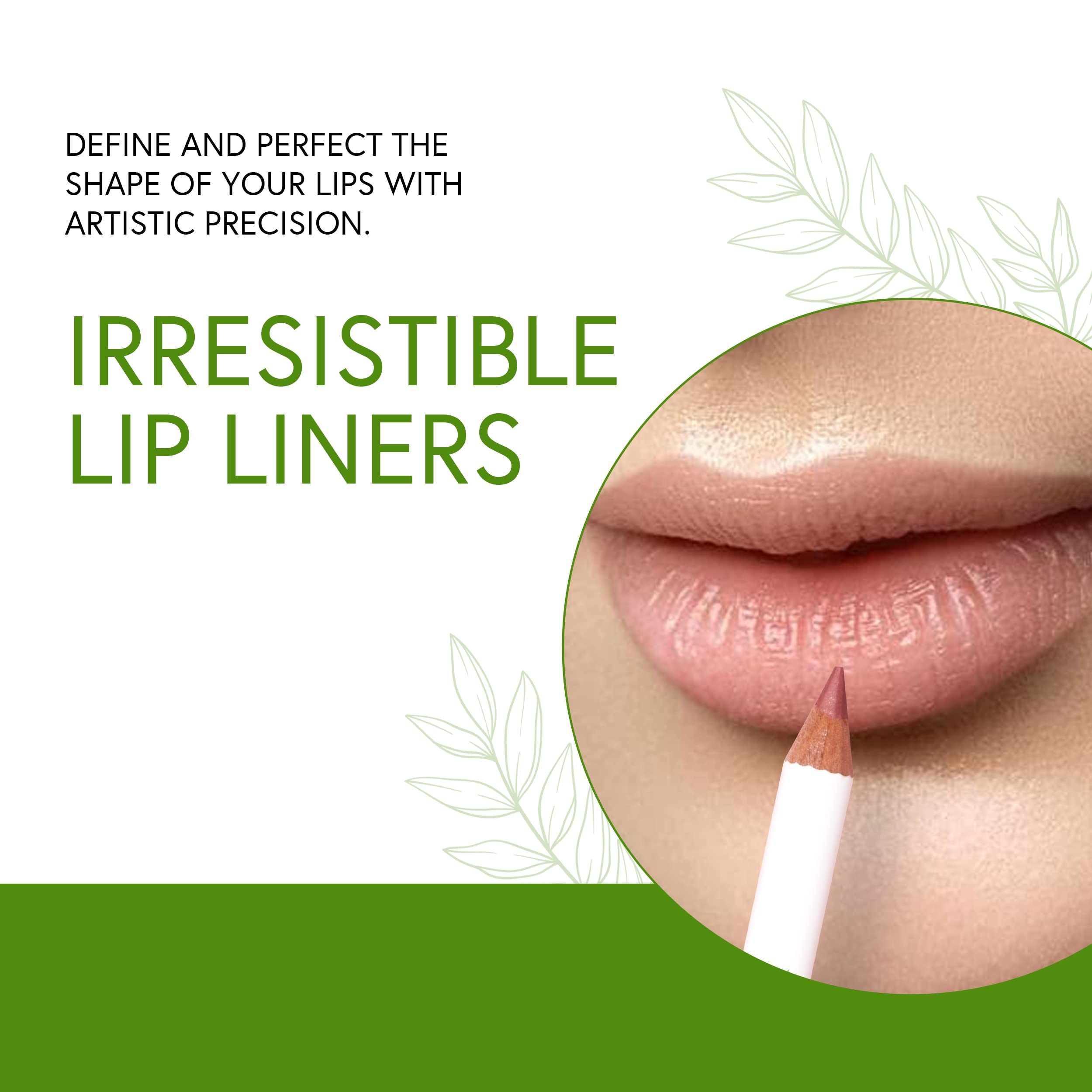 Honeybee Gardens Irresistible Lip Liner In Fantasy, Deep Red Berry Color, Long-Lasting, Gluten-Free, Vegan, 0.04 Oz
