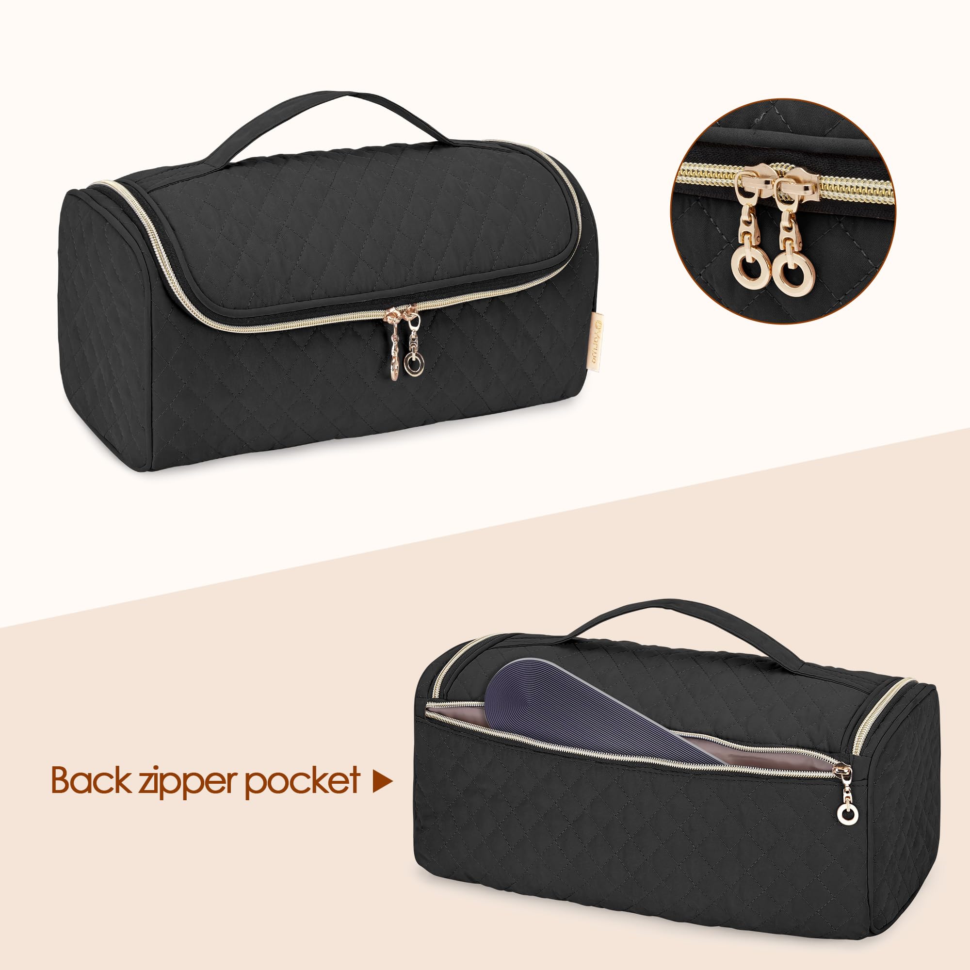 Yarwo Travel Bag Compatible with Dyson Airstrait/Corrale Straightener and Hair Accessories, Portable Flat Iron Storage Case for