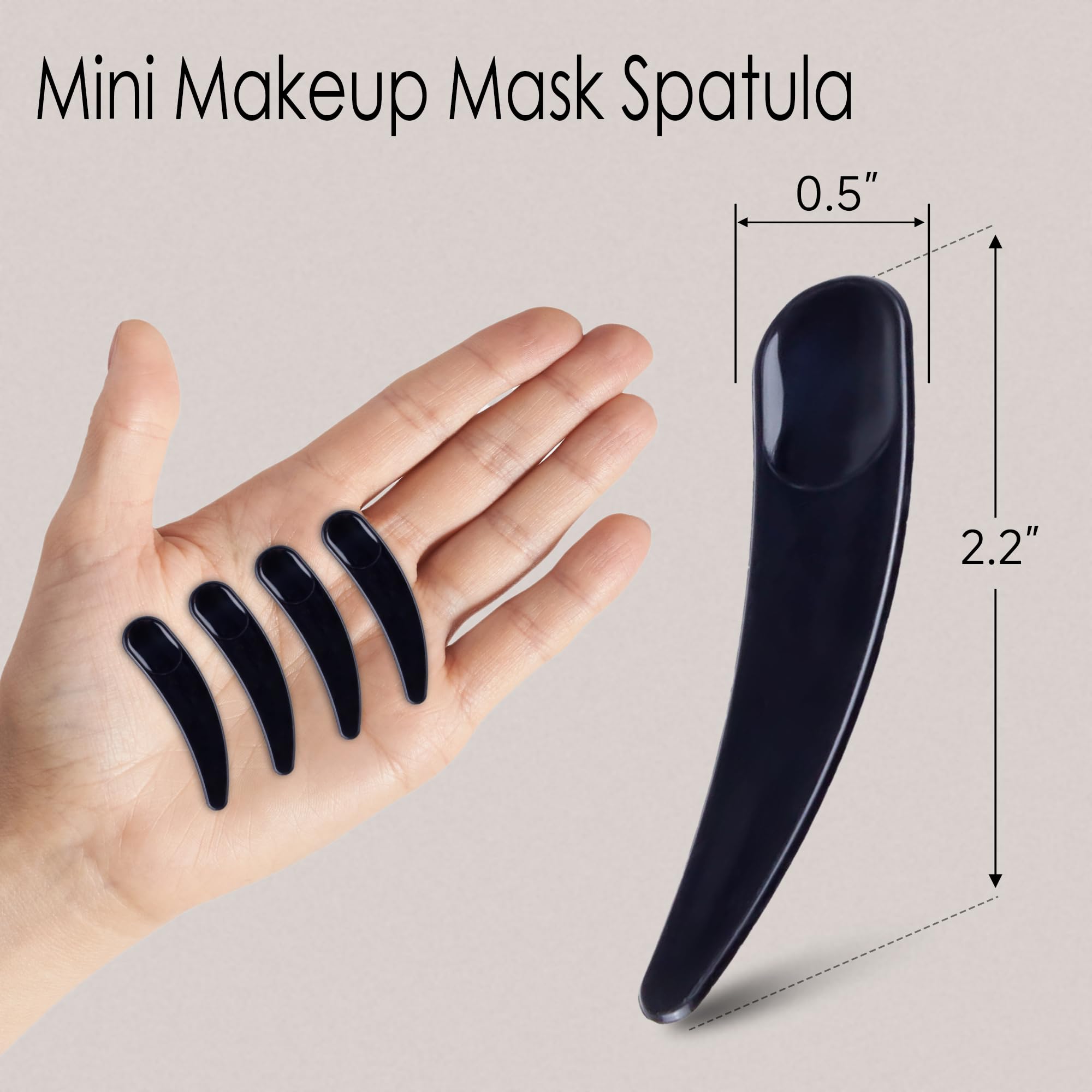 200Pcs Cosmetic Spatulas, Small Makeup Spatula, Mini Plastic Makeup Scoop For Mixing And Sampling, Skin Care Facial Cream Mask S