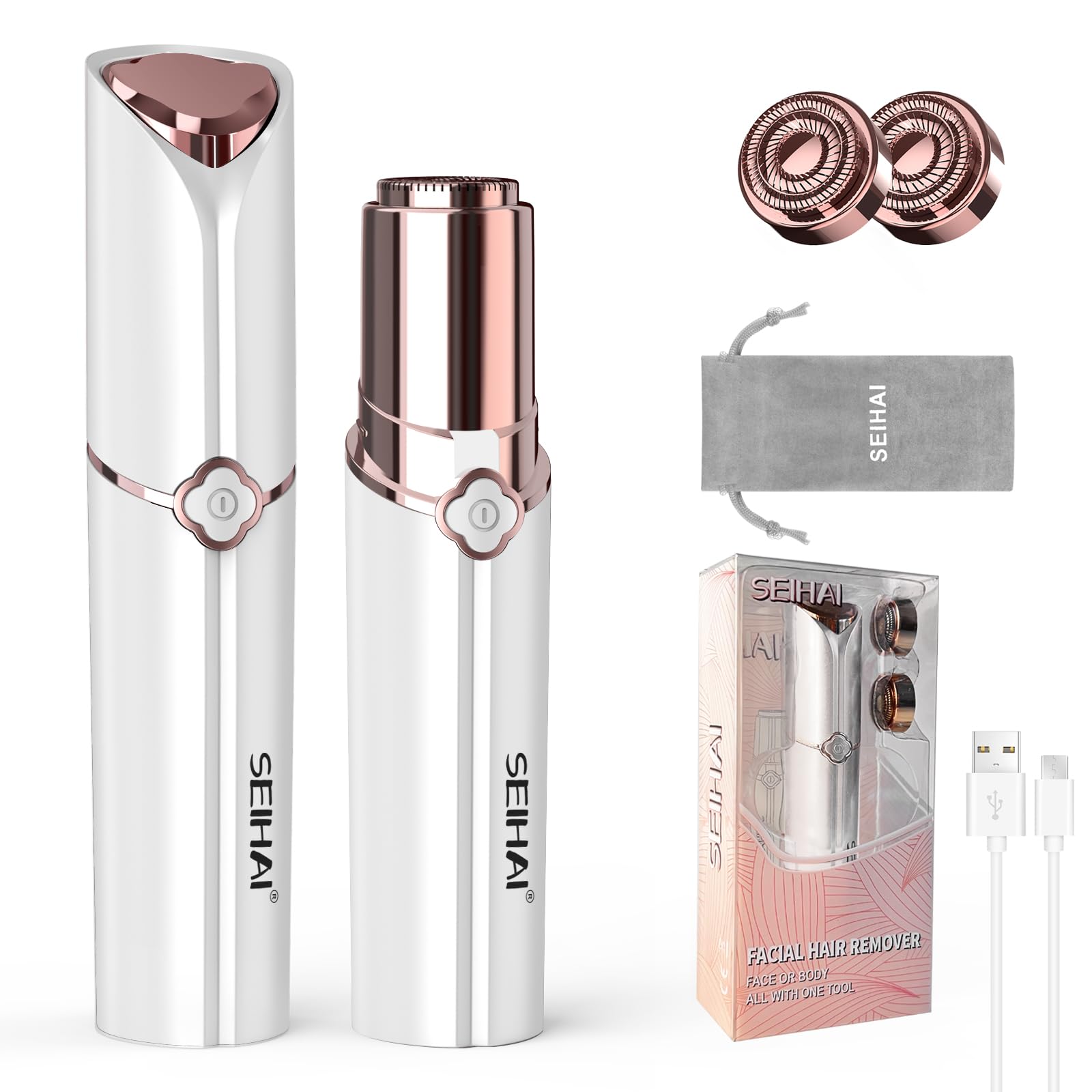 Facial Hair Removal for Women, SEIHAI Hair Removal Device, Face Razors for Women, Personal Care Products/Facial Hair Remover for
