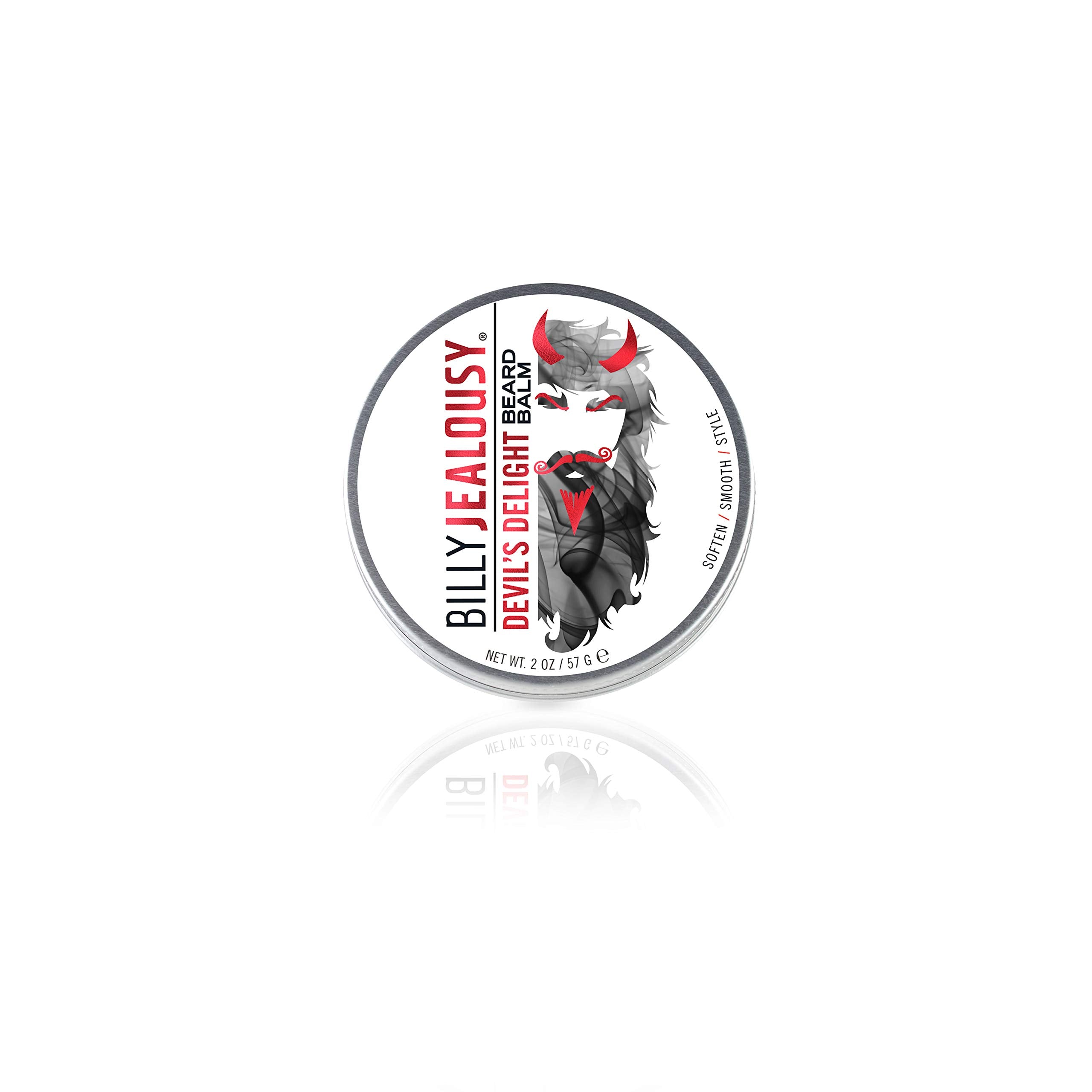 Billy Jealousy Devil 'S Delight Moisturizing Strengthening & Softening Everyday Scented Beard Balm, 2 Oz.