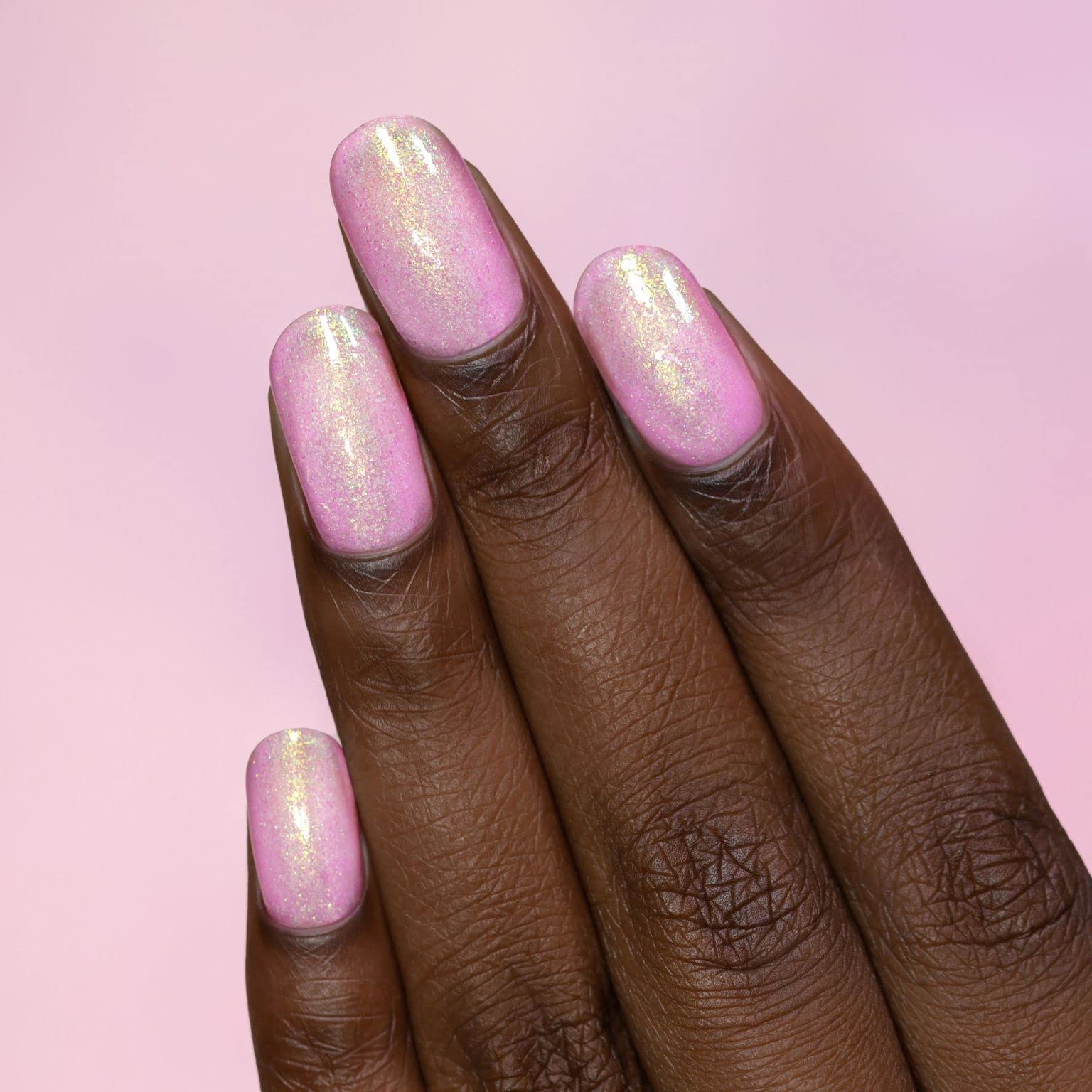 Ilnp Fairy Floss - Pastel Pink Shimmer Nail Polish