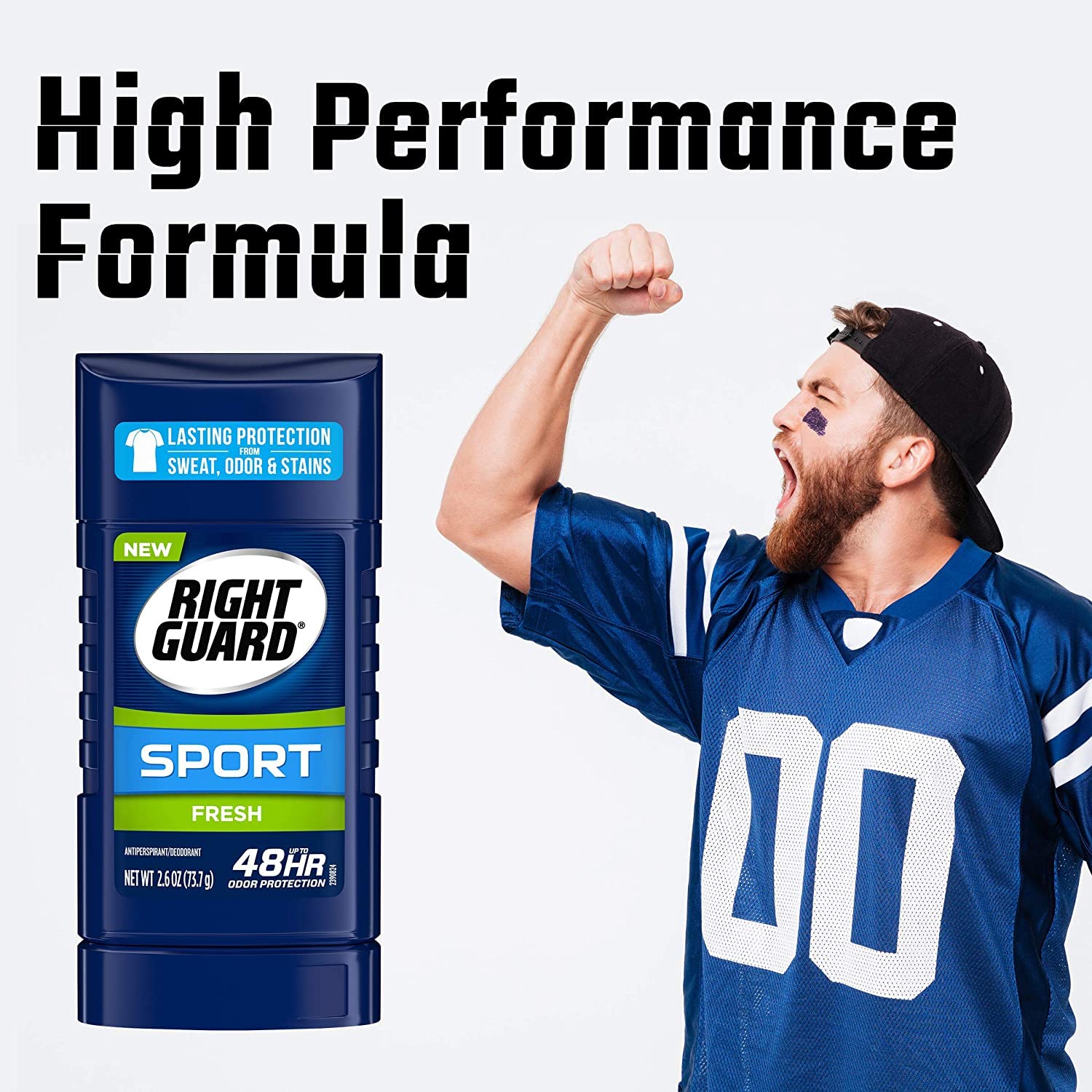 Right Guard Sport Antiperspirant Up To 48Hr, Fresh 2.6 Oz (Pack Of 3)