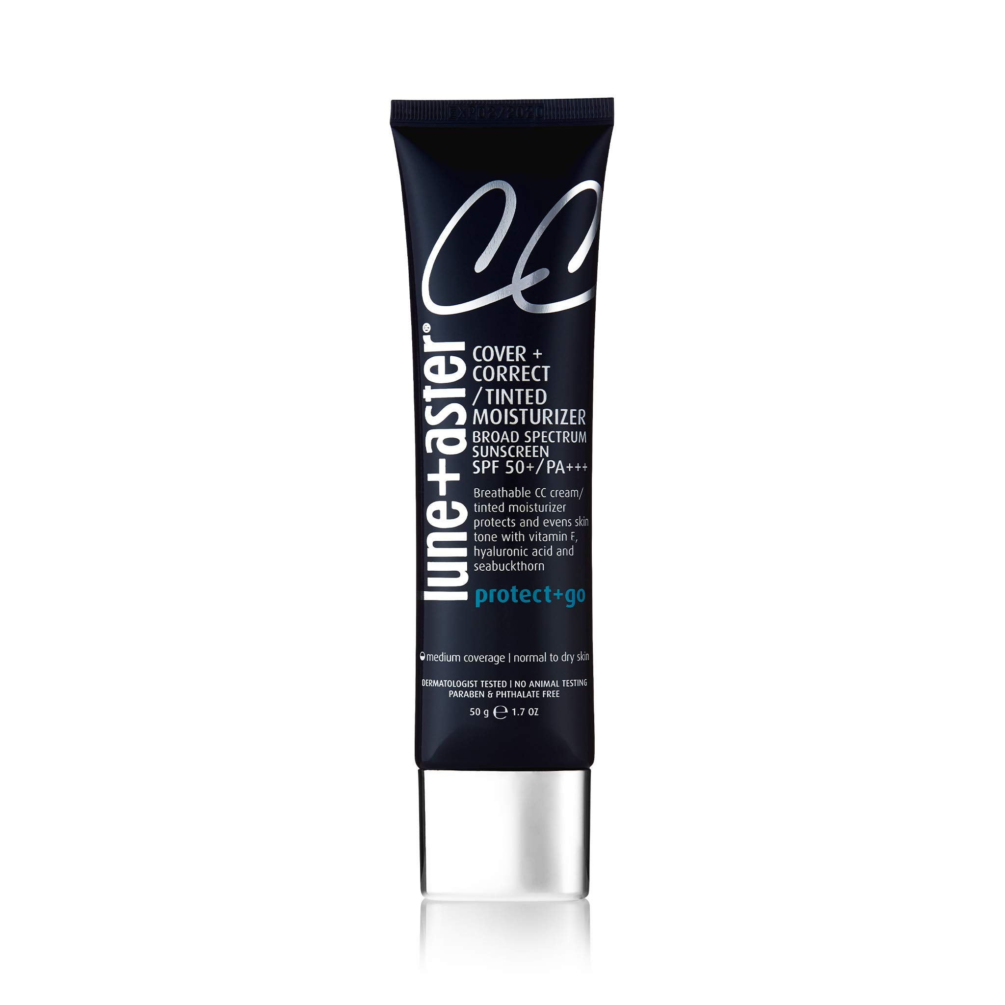 Lune+Aster CC Cream Broad Spectrum SPF 50+/PA+++- Light- Medium coverage CC Cream with SPF 50 creates a dewy glow