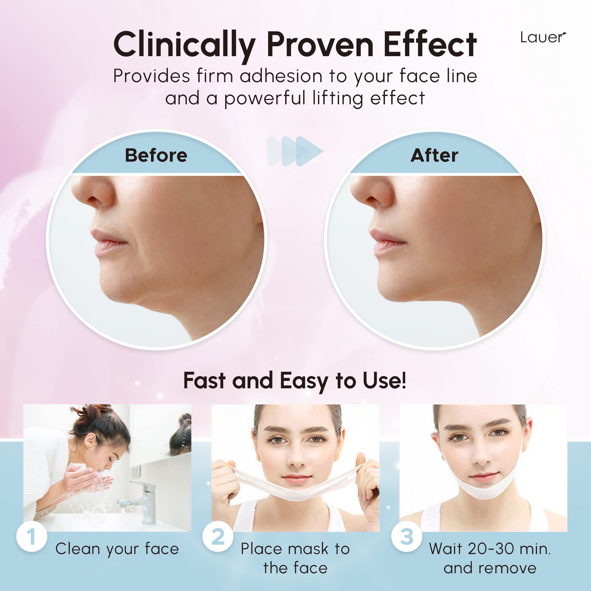 V Shaped Contouring Face Mask Line Shaping Lifting Belt Neck Reduction Jawline Lift Tape Enhancer Face Patch Firming Tightening