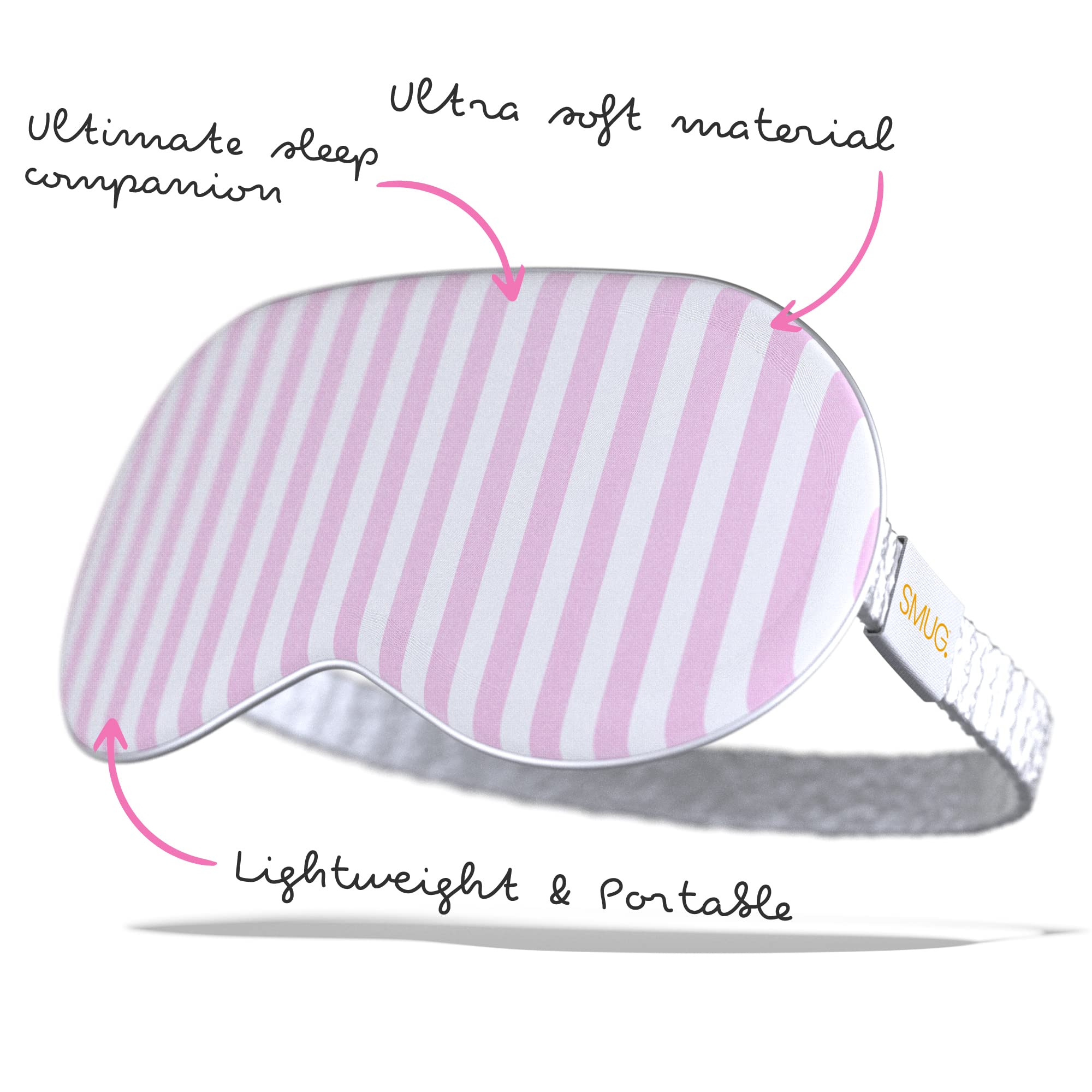 Smug Satin Sleep Mask & Eye Mask | Deep Dream Sleep Masks For Women & Men | Soft Sleeping Eye Mask To Nourish Skin, & Reduce Dar