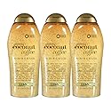 Ogx Smoothing + Coconut Coffee Exfoliating Body Scrub With Arabica Coffee & Coconut Oil, Moisturizing Body Wash For Dry Skin, Pa