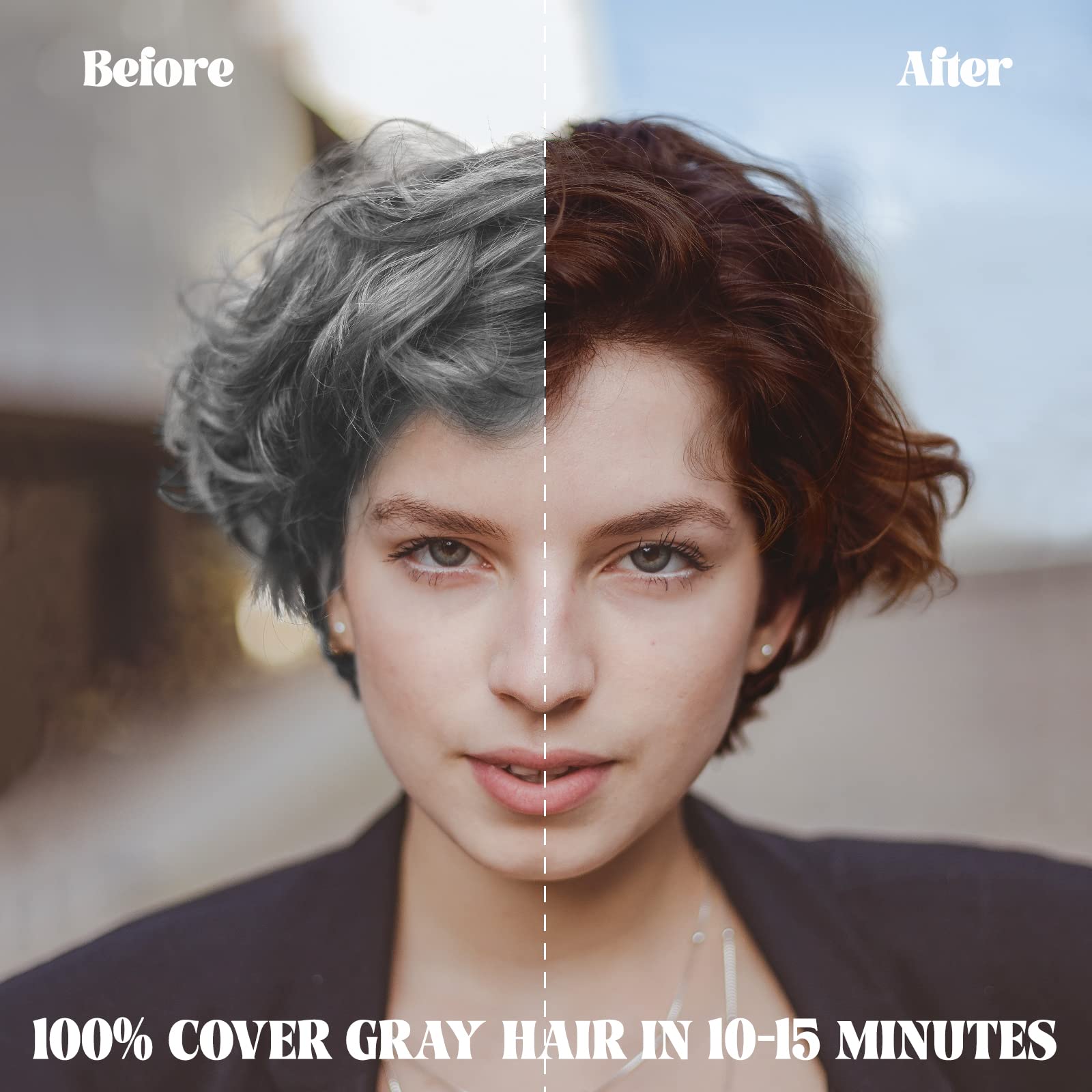 Bojica Meidu Dark Brown Hair Color Shampoo For Gray Coverage, Instant 3-In-1 Hair Dye For Women (16.9 Fl Oz)