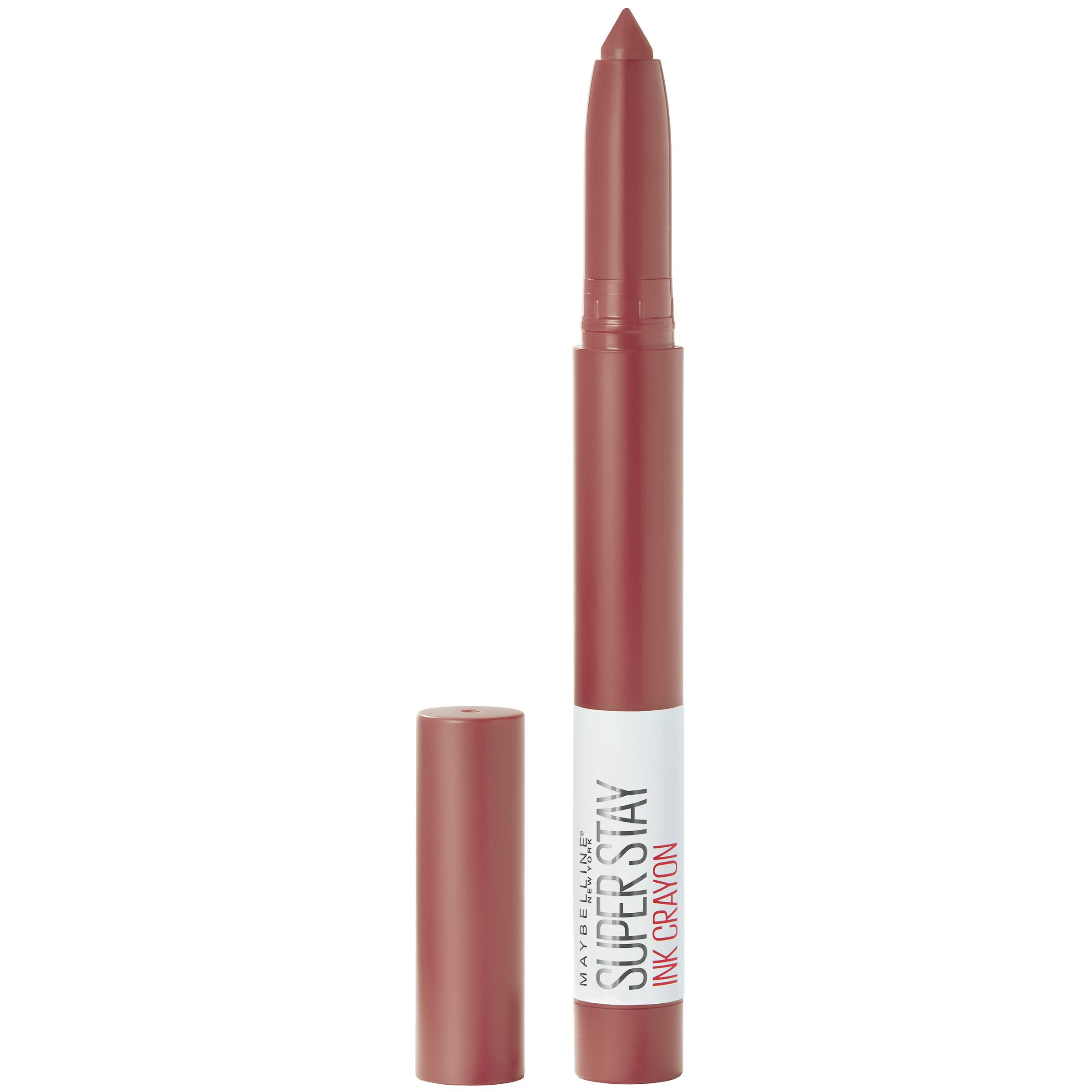 Maybelline Super Stay Ink Crayon Lipstick Makeup, Precision Tip Matte Lip Crayon With Built-In Sharpener, Longwear Up To 8Hrs, E