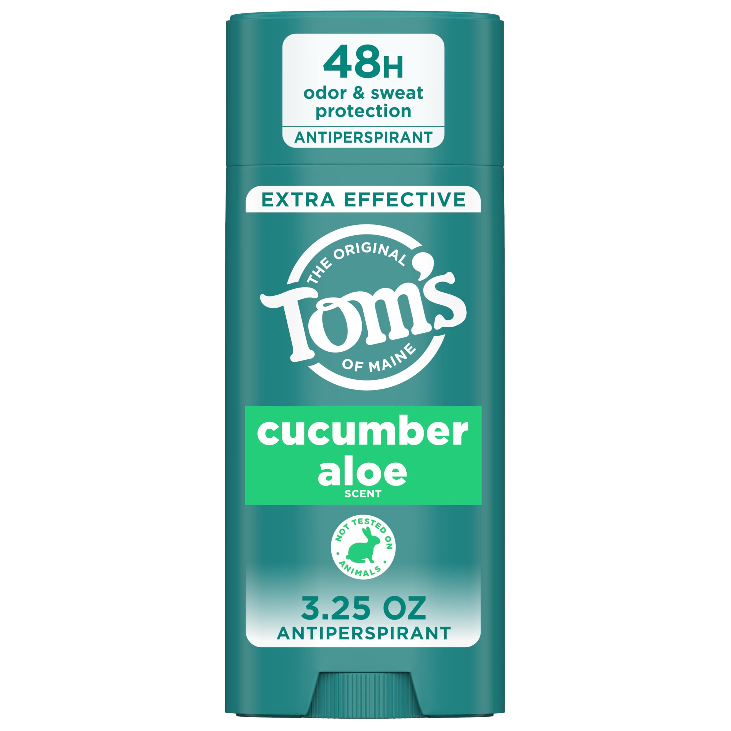 Toms of Maine Cucumber Aloe Antiperspirant, For Women and Men, 3.25 oz