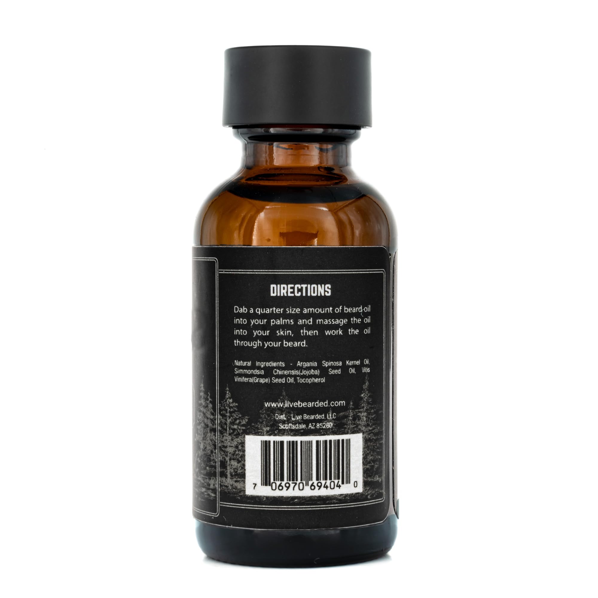 Live Bearded: Premium All-Natural Beard Care For Men - Jojoba Beard Oil For Dry Flaky Skin, 1 Fl Oz, Made In The Usa, Executive