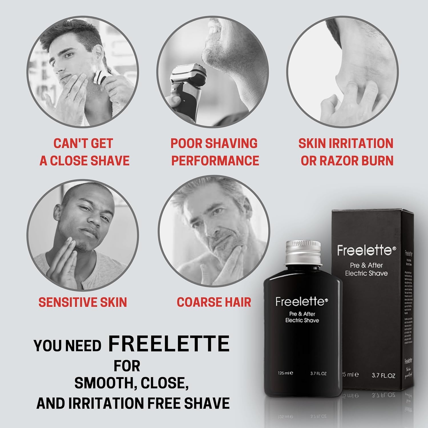 Pre Electric Shave After Shave Lotion Cream - Close Shave Balm - Smooth And Irritation-Free Shaving - Cooling Pre And Post Shave