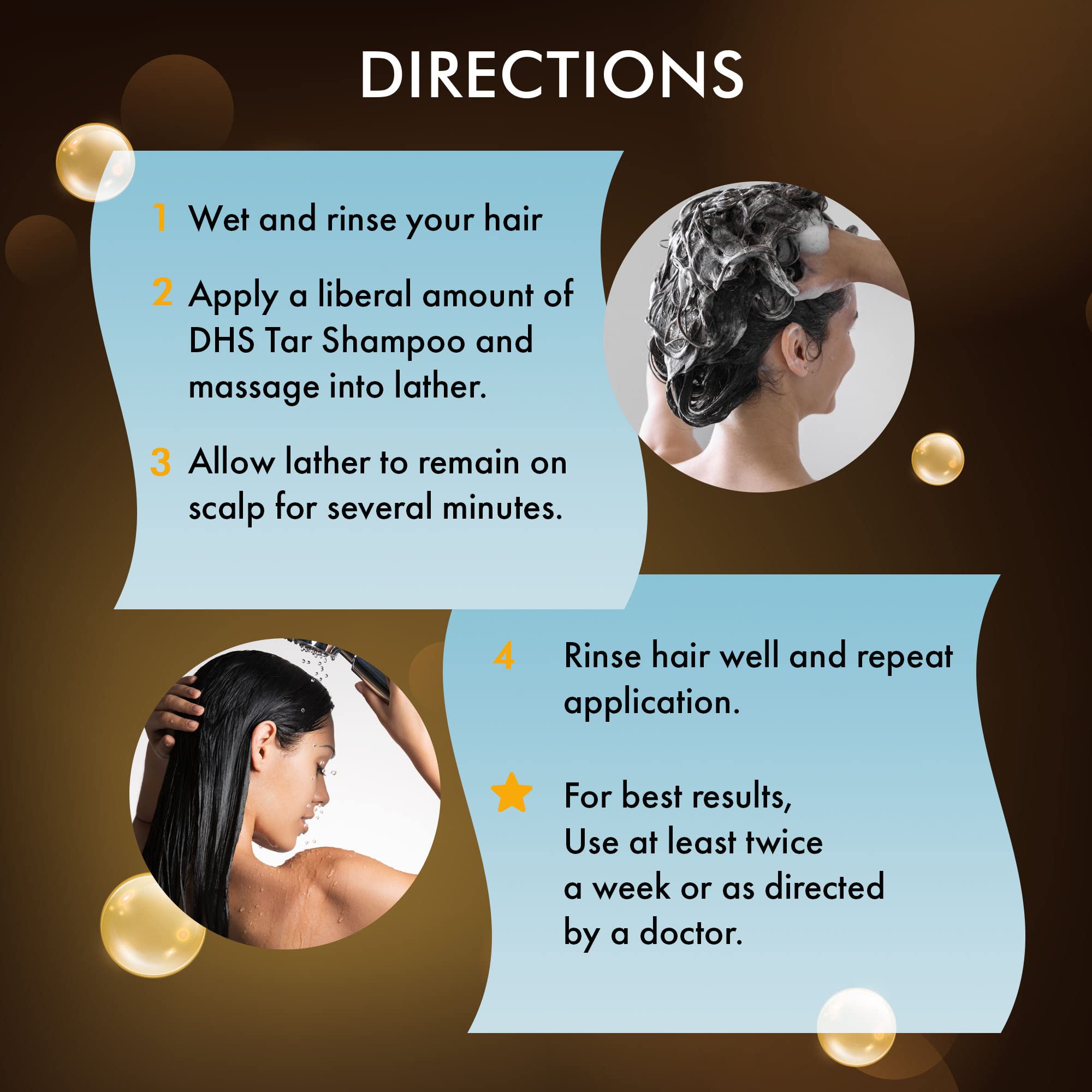 Dhs Person & Covey, Inc Coal Tar Shampoo - Anti Dandruff Shampoo For Men & Women, Psoriasis Shampoo & Dandruff Hair Care For Itc