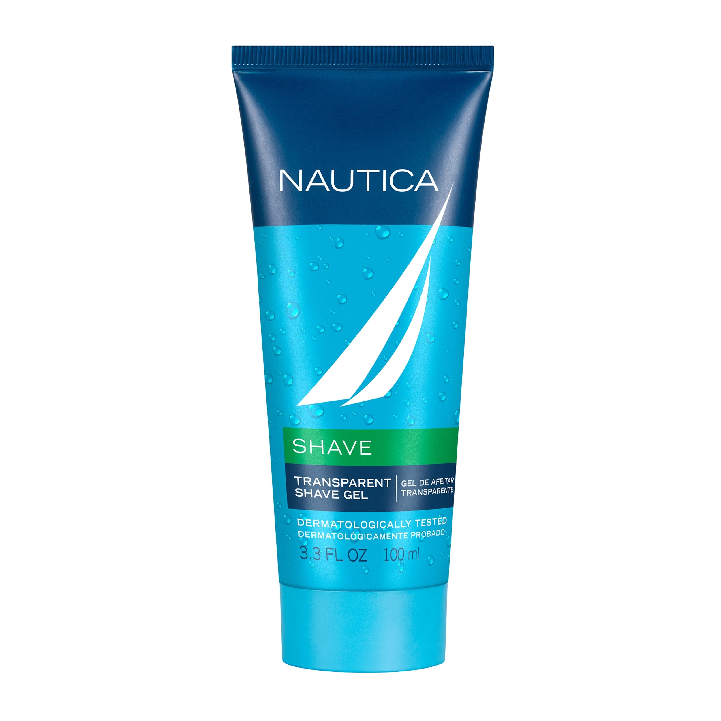 Nautica Grooming Shave Gel 3.3 fl oz (Pack of 1), Notes of Grapefruit, Lavender, and Wood, Men's Fragrance, Long Lasting, Everyd