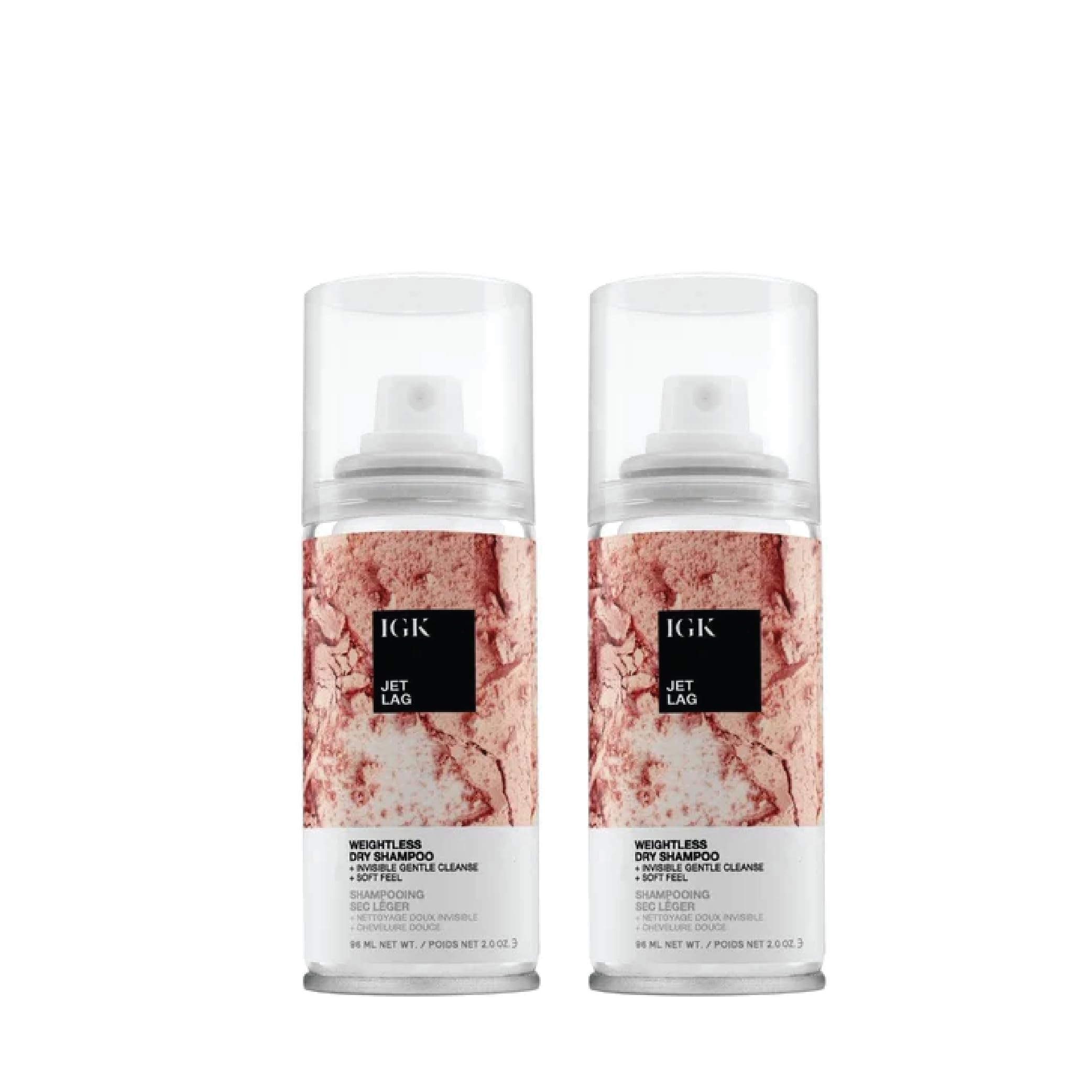 IGK Jet Lag Invisible Dry Shampoo Travel Size | Weightless Buildable Formula+ Finely Milled Volcanic Ash for Lightweight Cleansi