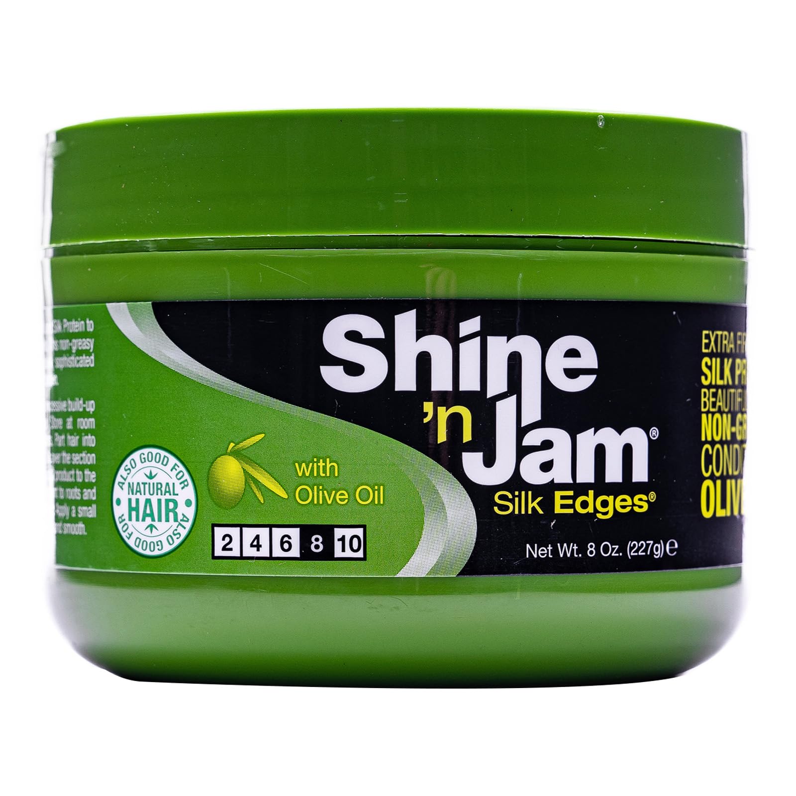 Shine-N-Jam Ampro Pro Styl Shine 'N Jam Silk Edges, 8 Oz