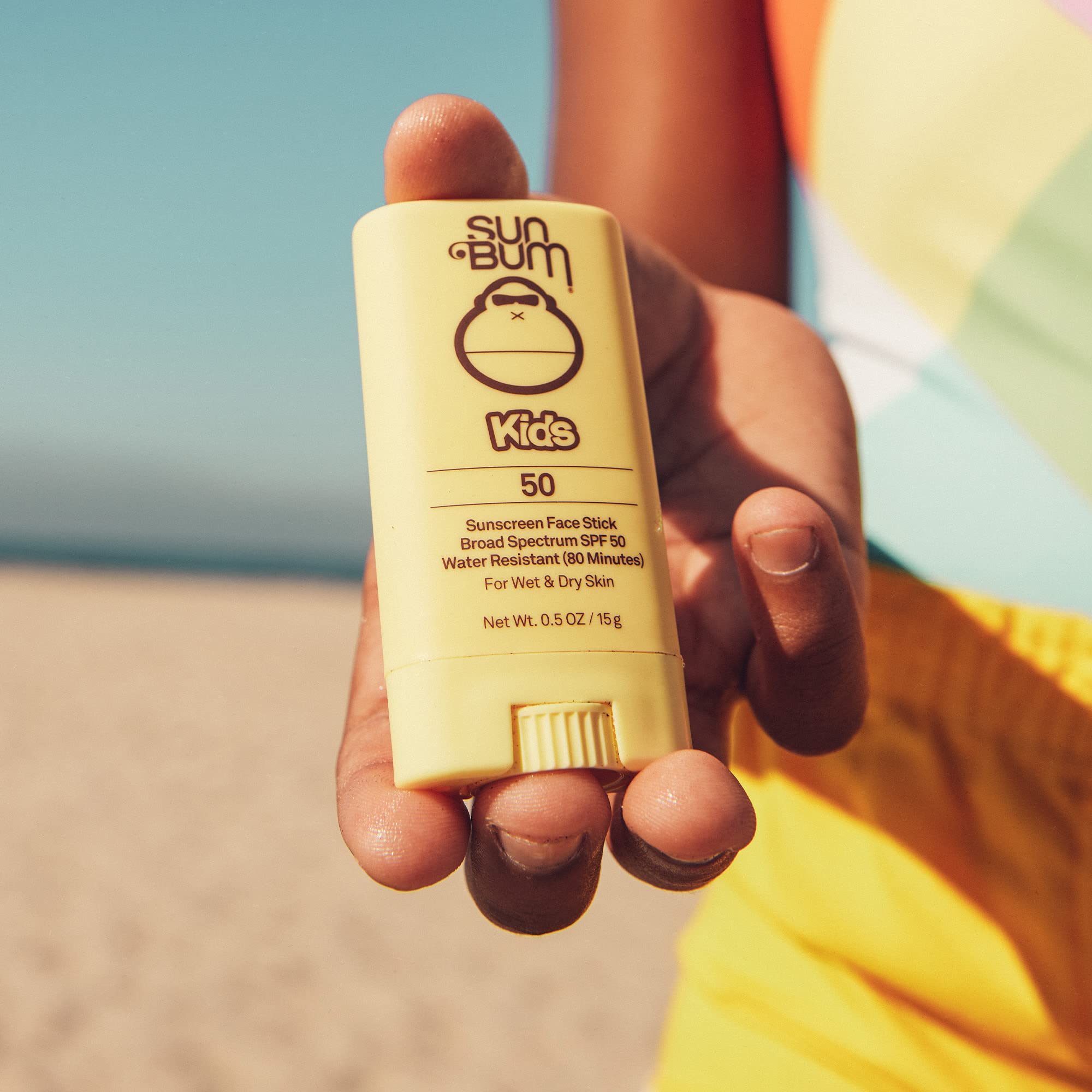 Sun Bum Kids Spf 50 Clear Sunscreen Face Stick | Wet Or Dry Application | Hawaii 104 Reef Act Compliant (Octinoxate & Oxybenzone