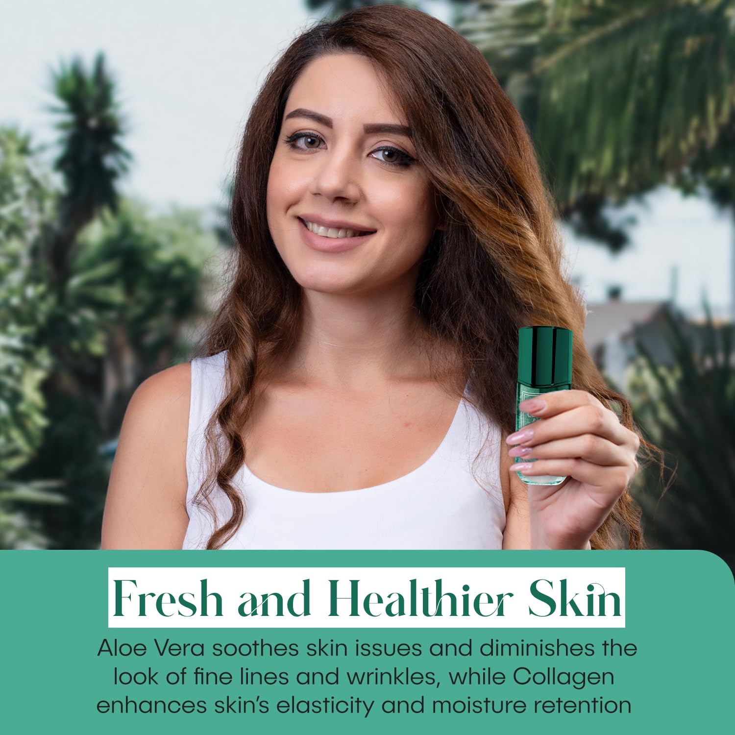 Radiant Beauty Collagen & Aloe Plumping Facial Serum - Soothing & Moisturizing - Reduces Wrinkles & Fine Lines, Combats Dark Spo