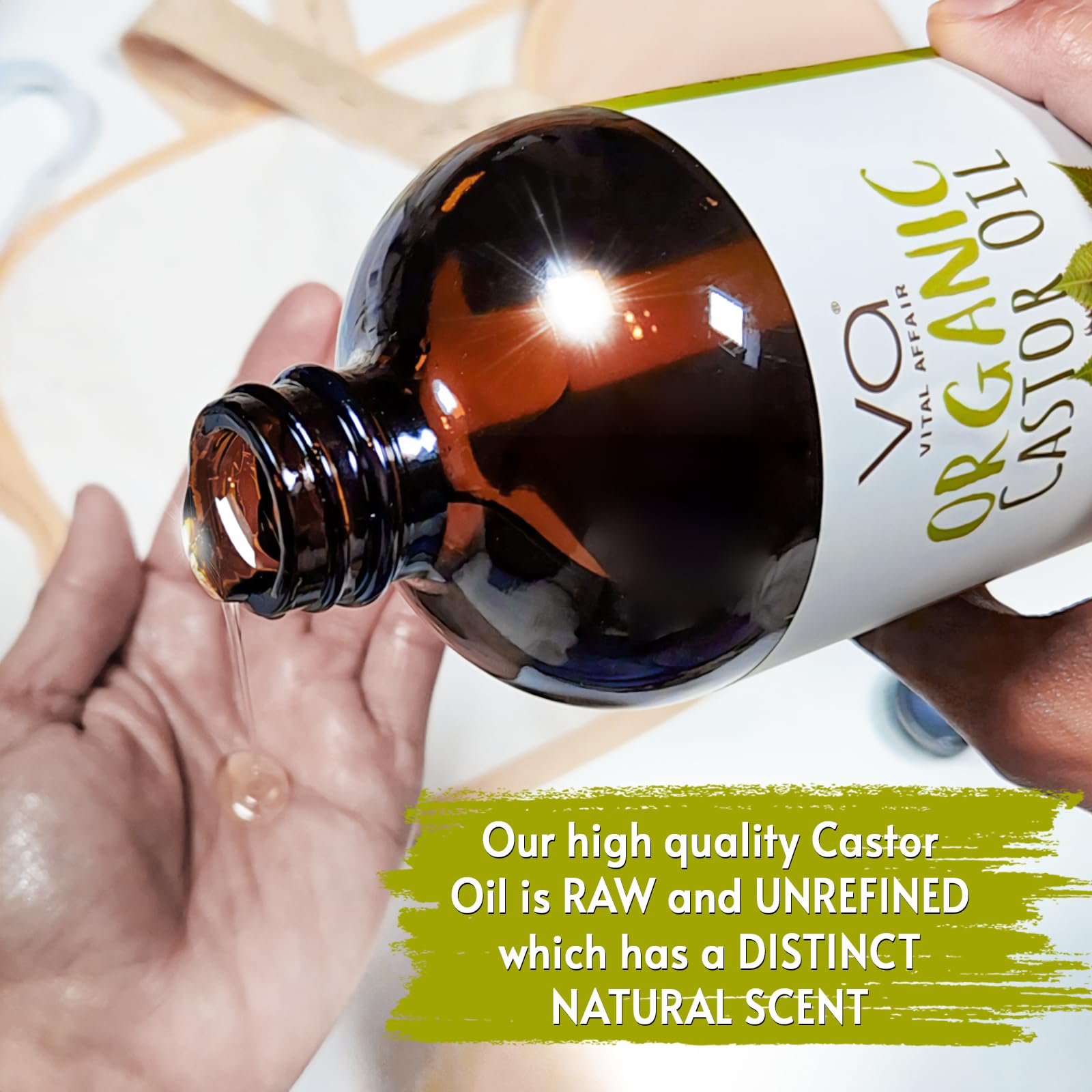 Pure Castor Oil Organic Cold Pressed Unrefined Glass Bottle-Usda Certified Organic Castor Oil Cold Pressed Glass Bottle For Cast