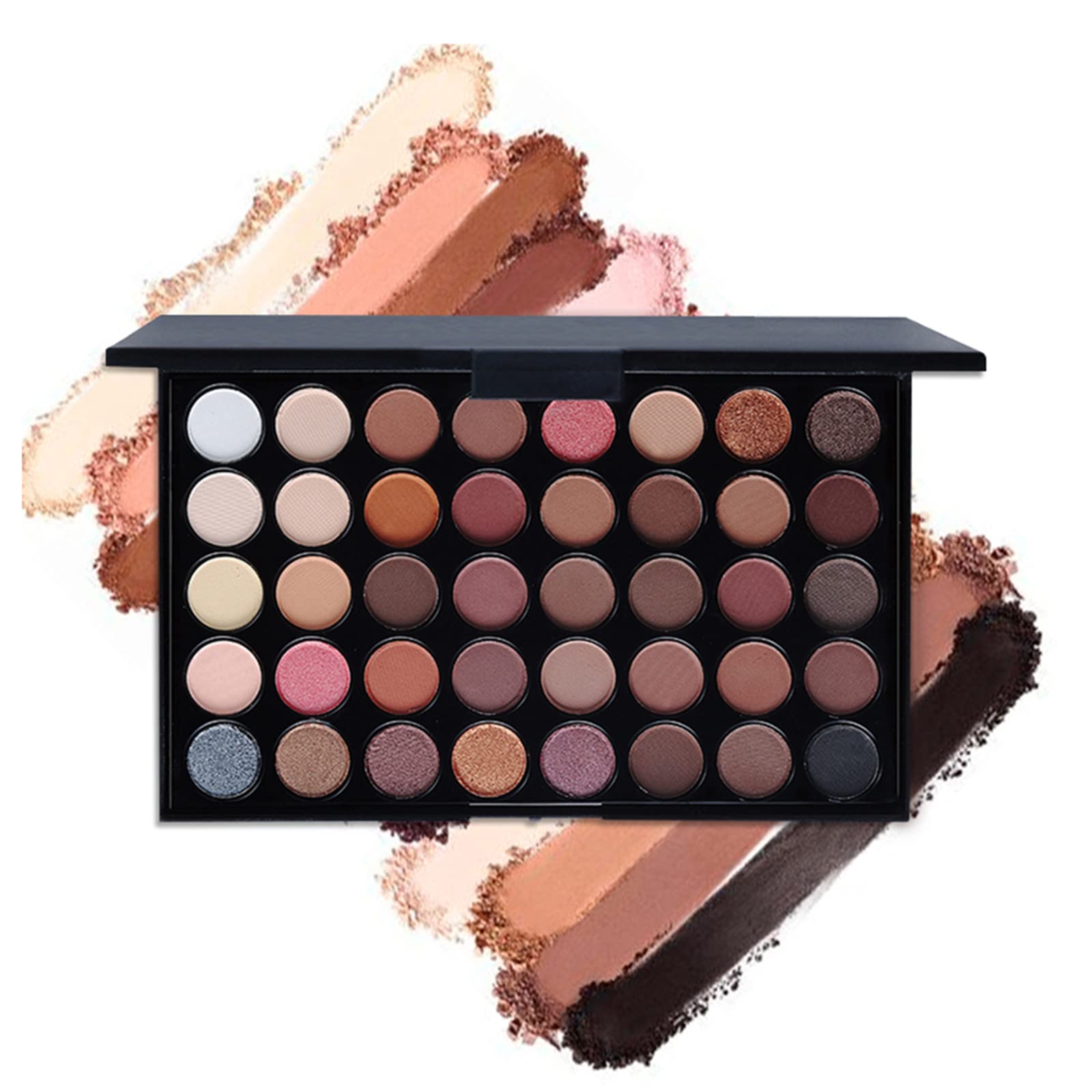 Pure Vie All-In-One Holiday Gift Makeup Set Cosmetic Essential Starter Bundle Include Eyeshadow Palette Lipstick Concealer Blush