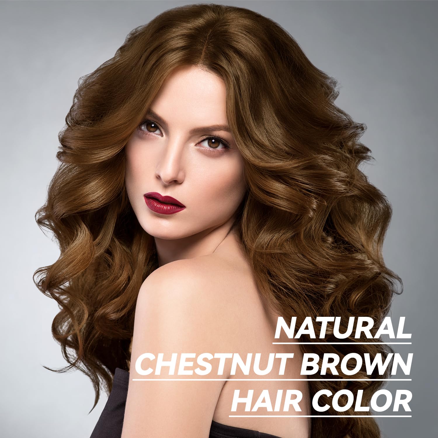 Yourtone Hair Dye Shampoo Chestnut Brown Men And Women Instant & Easy 3-In-1 Hair Dye Shampoo With Herbal Ingredients Ammonia-Fr