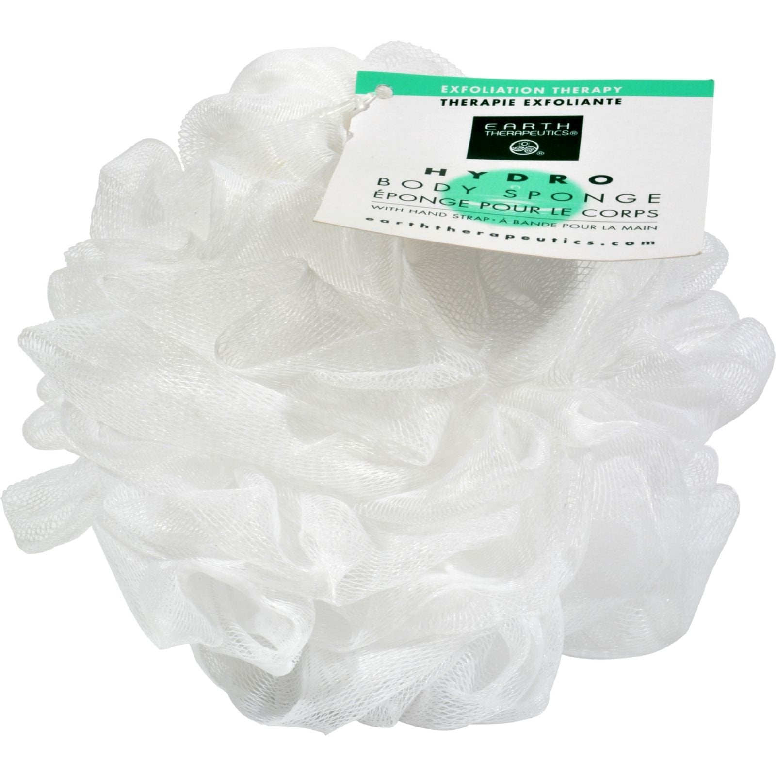 Earth Therapeutics Hydro Bdy Sponge White Ct