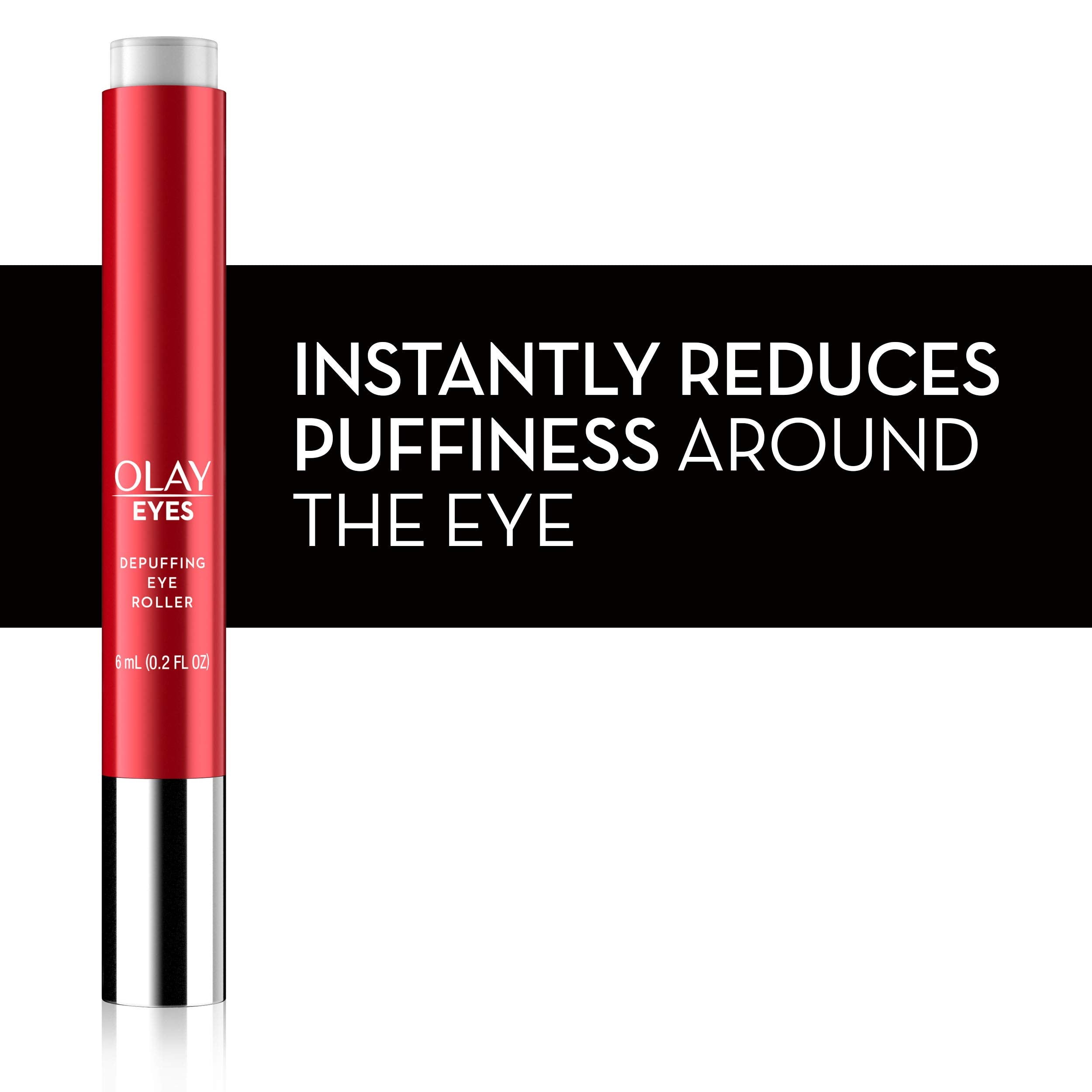 Eye Treatment By Olay Eyes Depuffing Eye Roller With Vitamin E Massages To Help Reduce Puffiness And Instantly Awaken Tired-Look