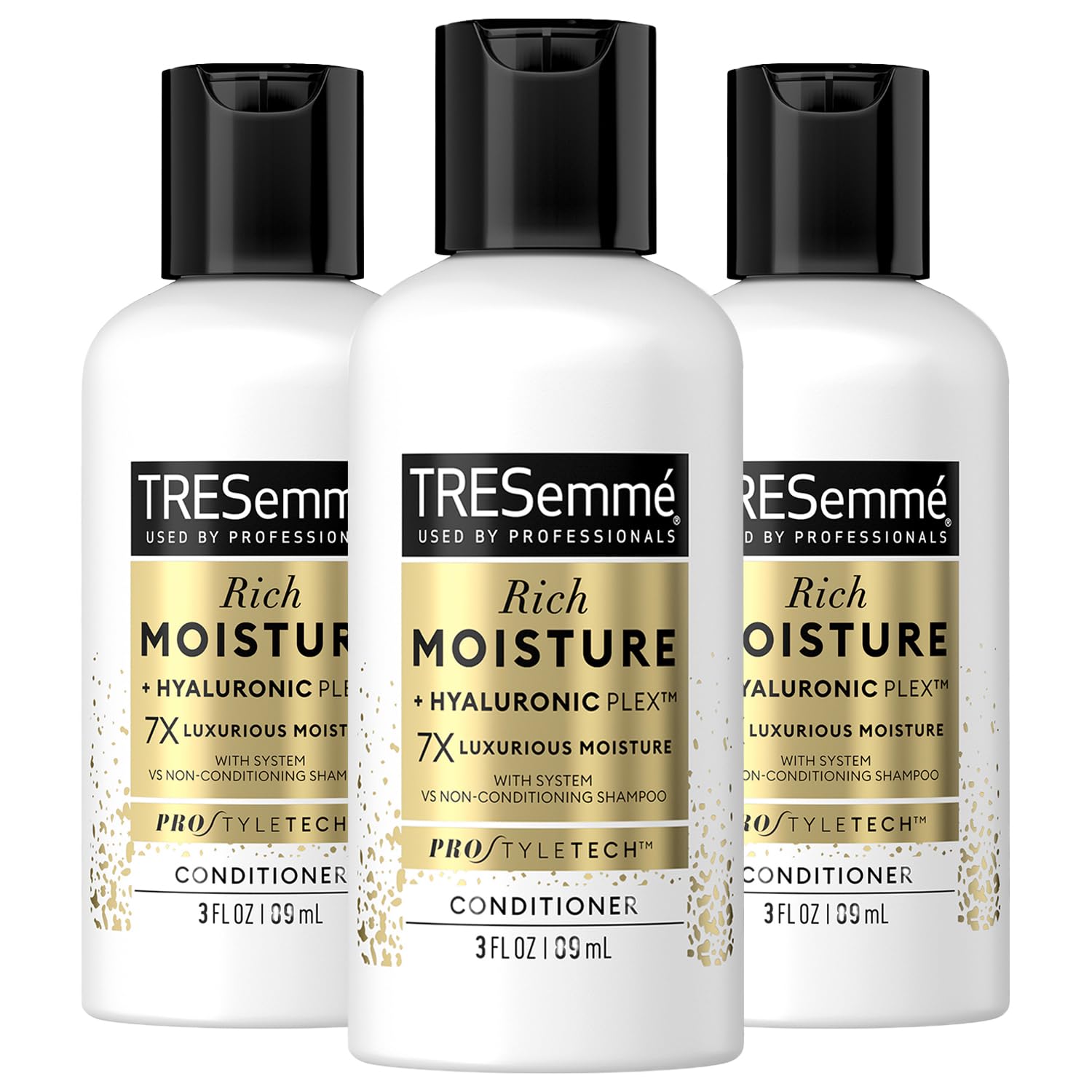 TRESemm   Conditioner Moisture Rich - Ceramide + Hyaluronic Acid, Travel-Size Conditioner for Damaged Hair, Moisturizing Conditi