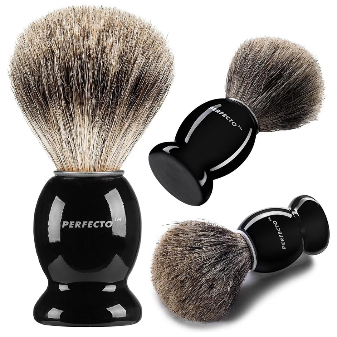 Perfecto Synthetic Bristles Shaving Brush For Men, Engineered For The Best Shave Of Your Life. Shaving Brush - Shave Brush For W