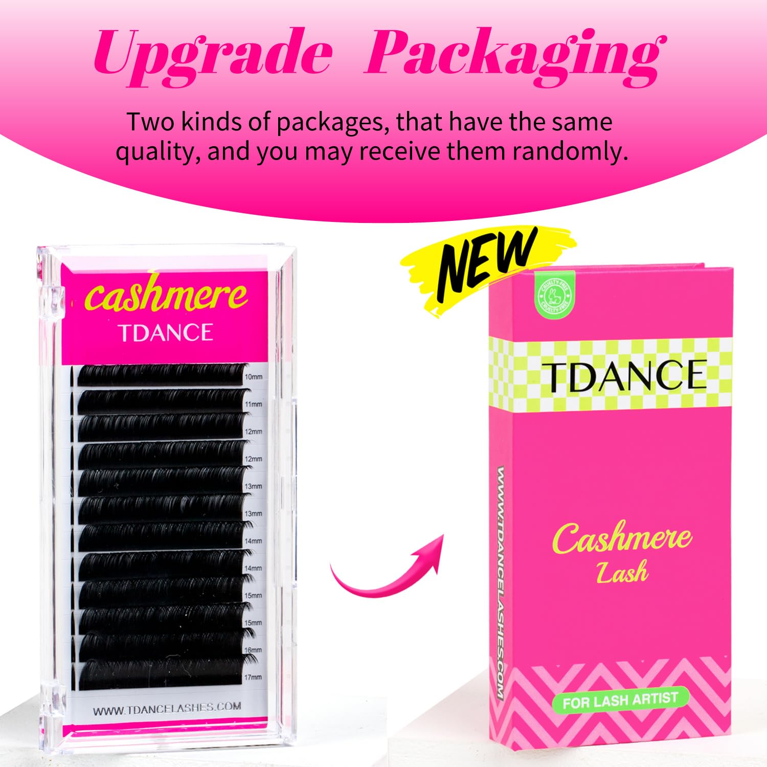 Tdance Cashmere Lash Extensions Super Soft Classic Lash Extensions 0.07Mm D Curl Single Length 9Mm Volume Lash Extensions For Pr