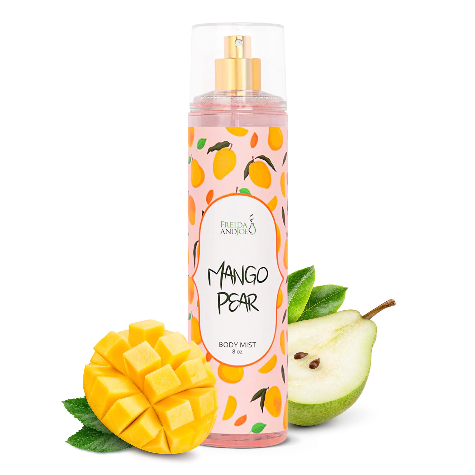 Exquisite Body Spray Mango Pear Scent: Luxury Women's Perfume Fragrance Body Mist Spray - Ideal for Special Occasions - 8 oz Fin