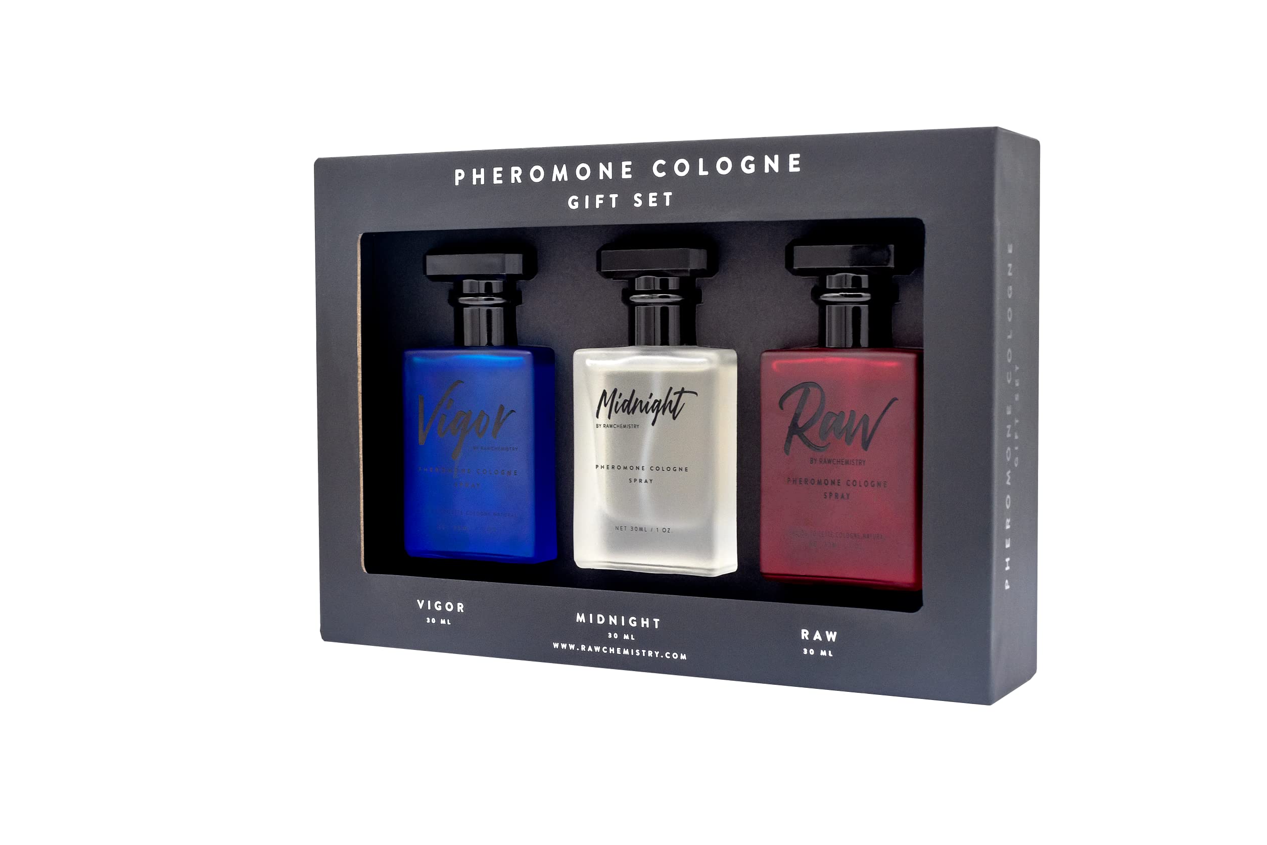 Rawchemistry - A Pheromone Infused Mens Cologne Gift Set - Set Of 3 Colognes