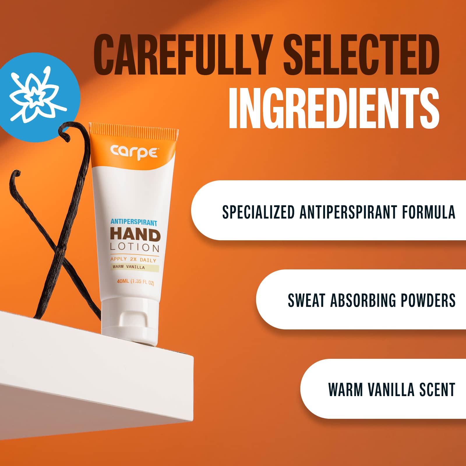 Carpe Antiperspirant Hand Lotion (Pack Of 2) A Dermatologist-Recommended Smooth Lotion That Helps Stop Hand Sweat, Great For Hyp