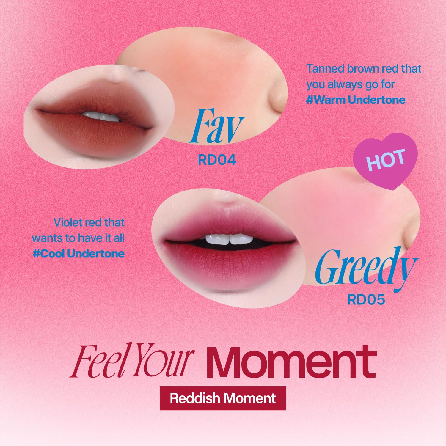 Fwee Lip&Cheek Blurry Pudding Pot | Reddish Moment - Ambitious | Makeup Blush, Buildable Lightweight, Multi-Use Soft Matte Finis