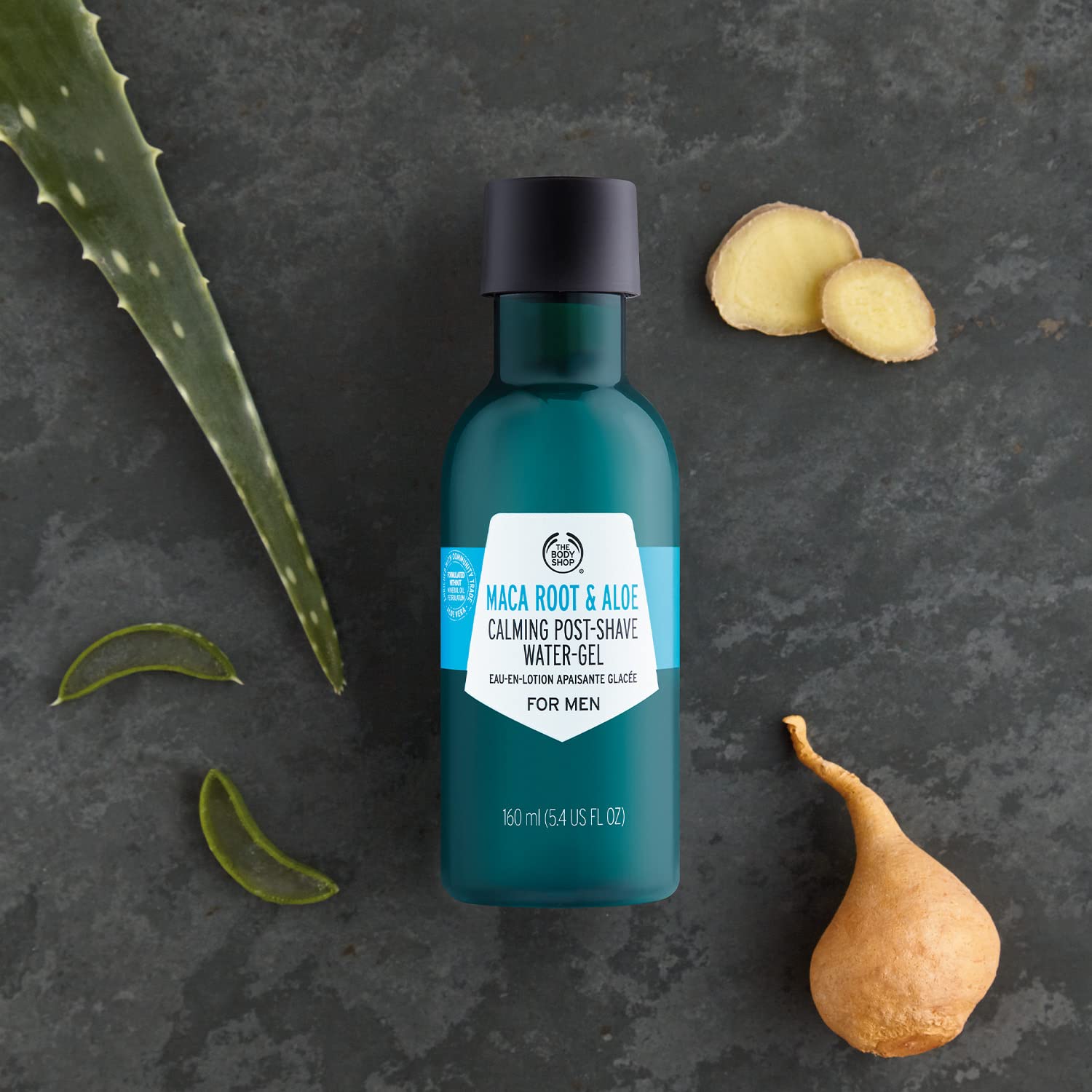 The Body Shop Maca Root & Aloe Post-Shave Water-Gel For Men - Calms & Soothes - Vegan - 5.4 Oz