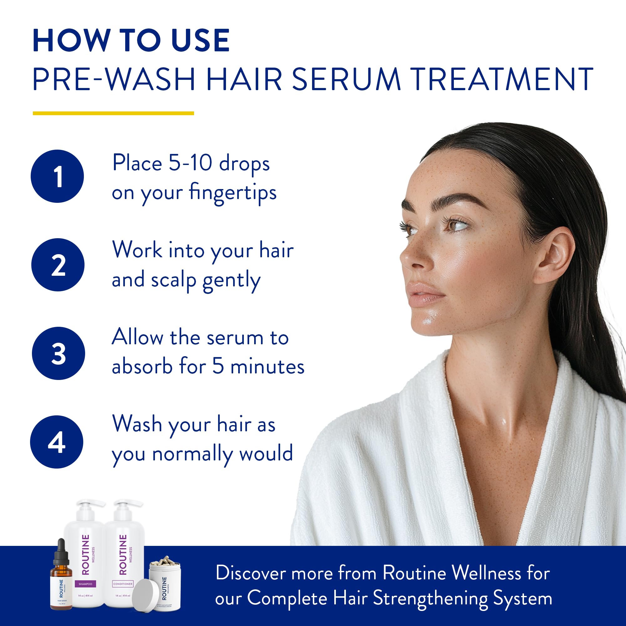 Routine Wellness Advanced Hair Serum - Nourishing Scalp Treatment For Enhanced Hair Support And Thickness With Natural Oils, Ide