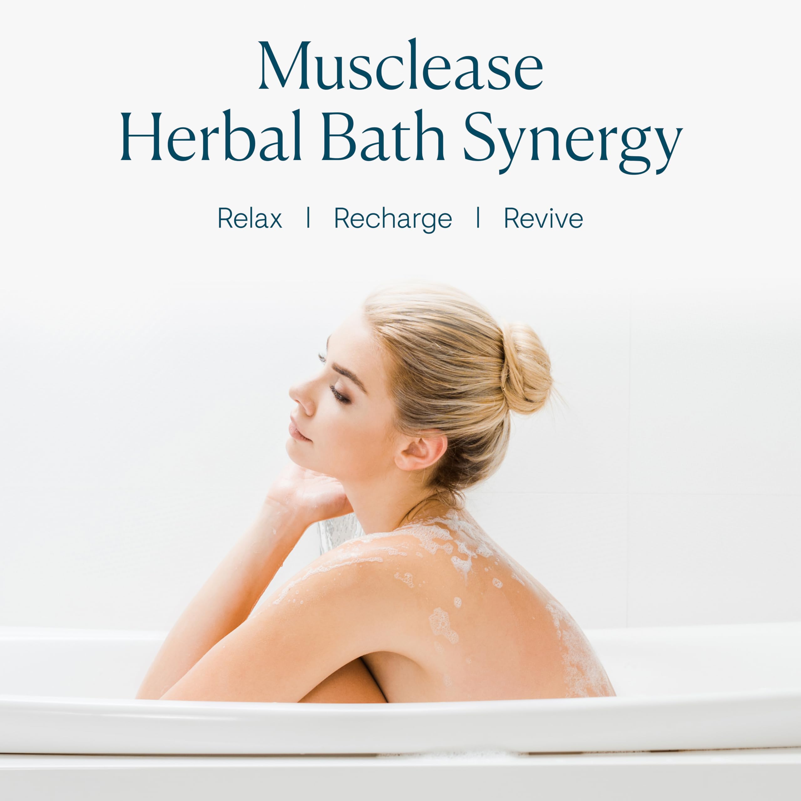 Elemis Musclease Herbal Bath Synergy | Calming Muscle Tension And Relaxation Therapy Soak Relieves Aches, Pains And Tension Post