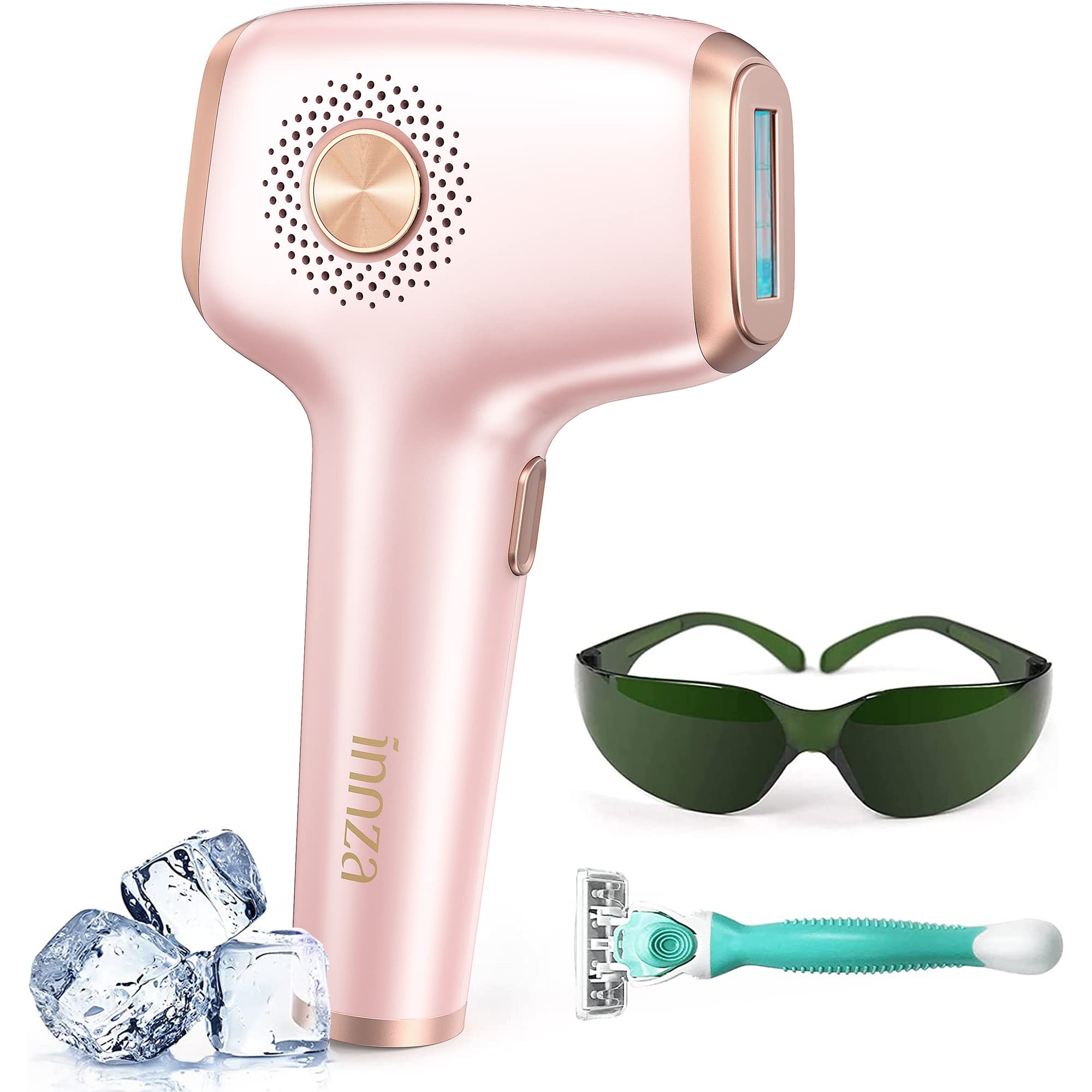 INNZA Laser Hair Removal with Ice Cooling Care Function for Women Permanent,999,999 Flashes Painless IPL Hair Remover, Hair Remo