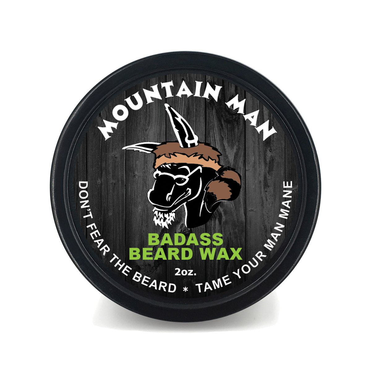 Badass Beard Care Beard Wax For Men - The Mountain Man Scent, 2 Oz - Softens Beard Hair, Leaves Your Beard Looking And Feeling M