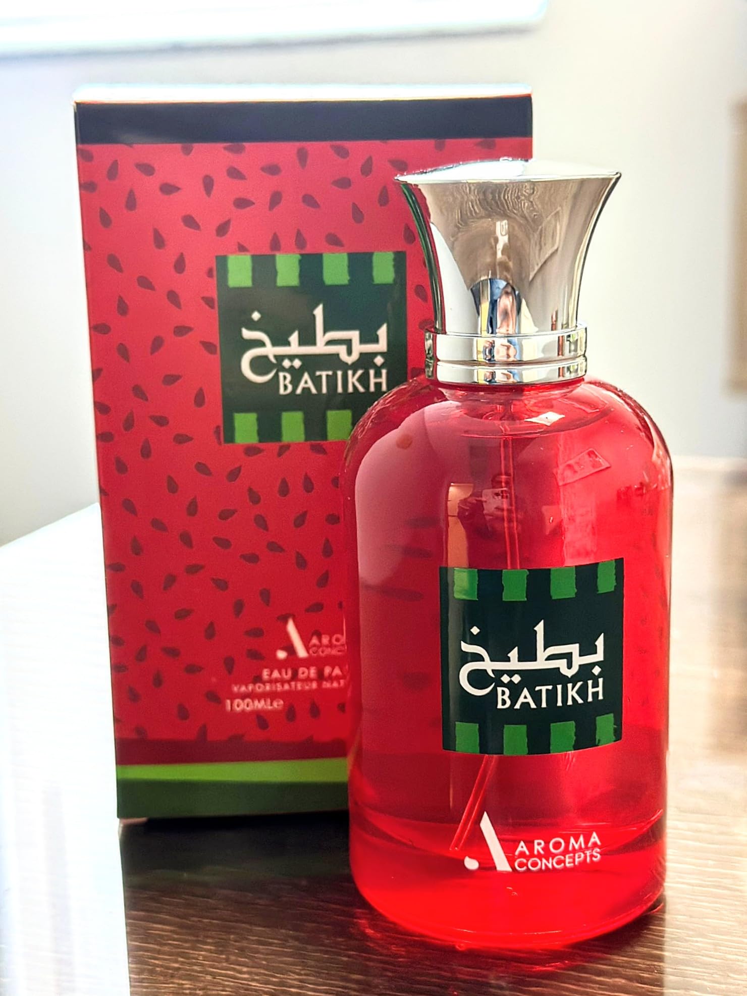 Paris Corner Watermelon Perfume EDP 3.4 Fl Oz Unisex Fresh Scent - Long-lasting Fragrance for Daily Wear