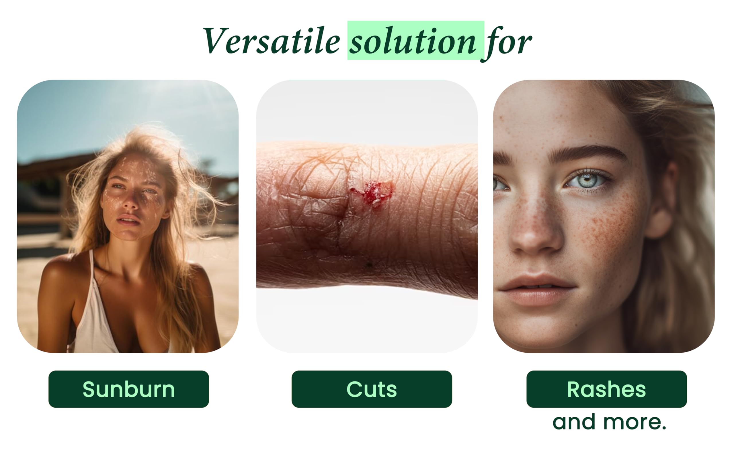 Allurials 100% Pure & Organic Aloe Vera Spray, Clinically Tested & Dermatologist Approved, Hydrates & Heals Dry & Damaged Skin &