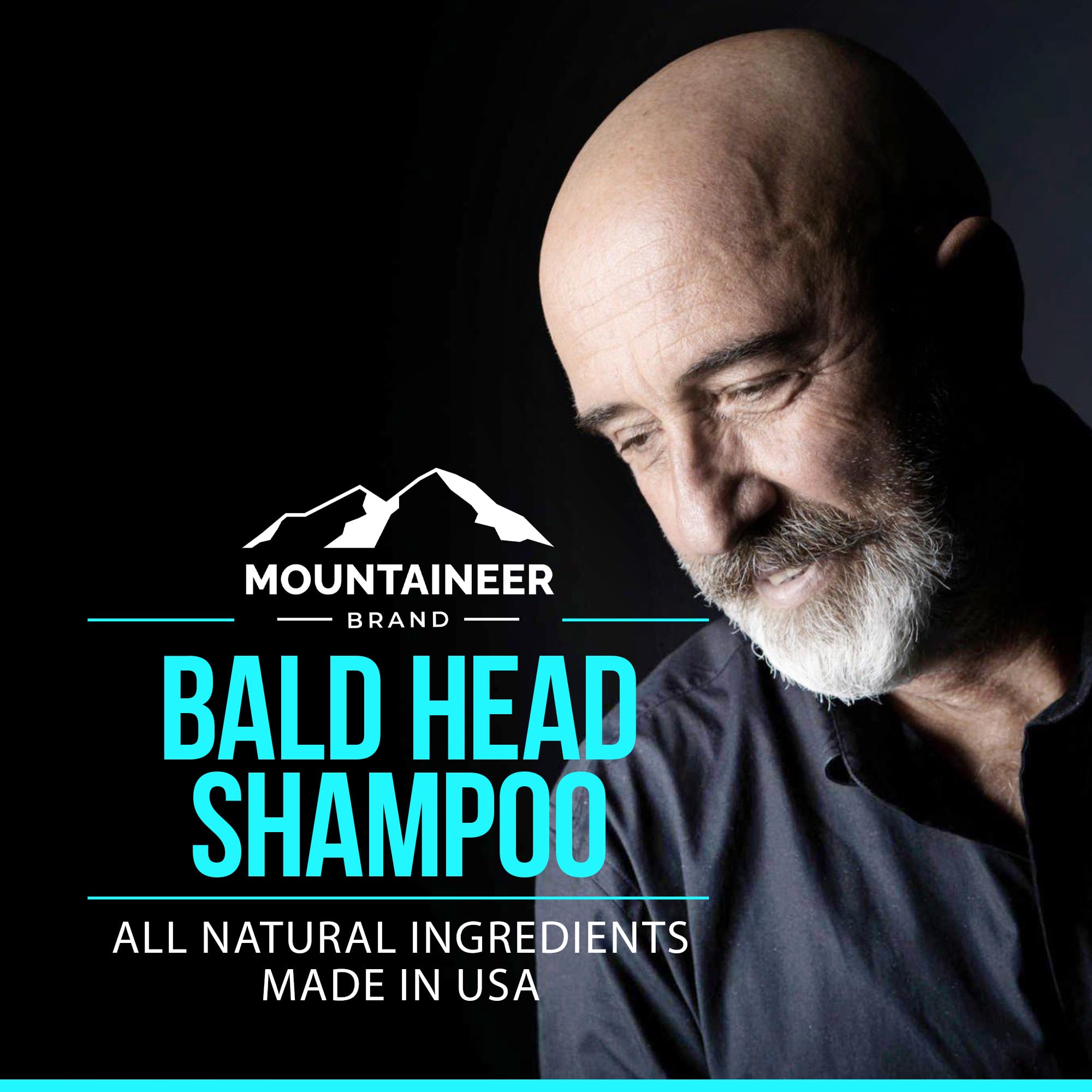 Mountaineer Brand Bald Head Shampoo For Men | All Natural Moisturizing/Hydrating Shaving Soap And Face Cleanser | For Daily Head