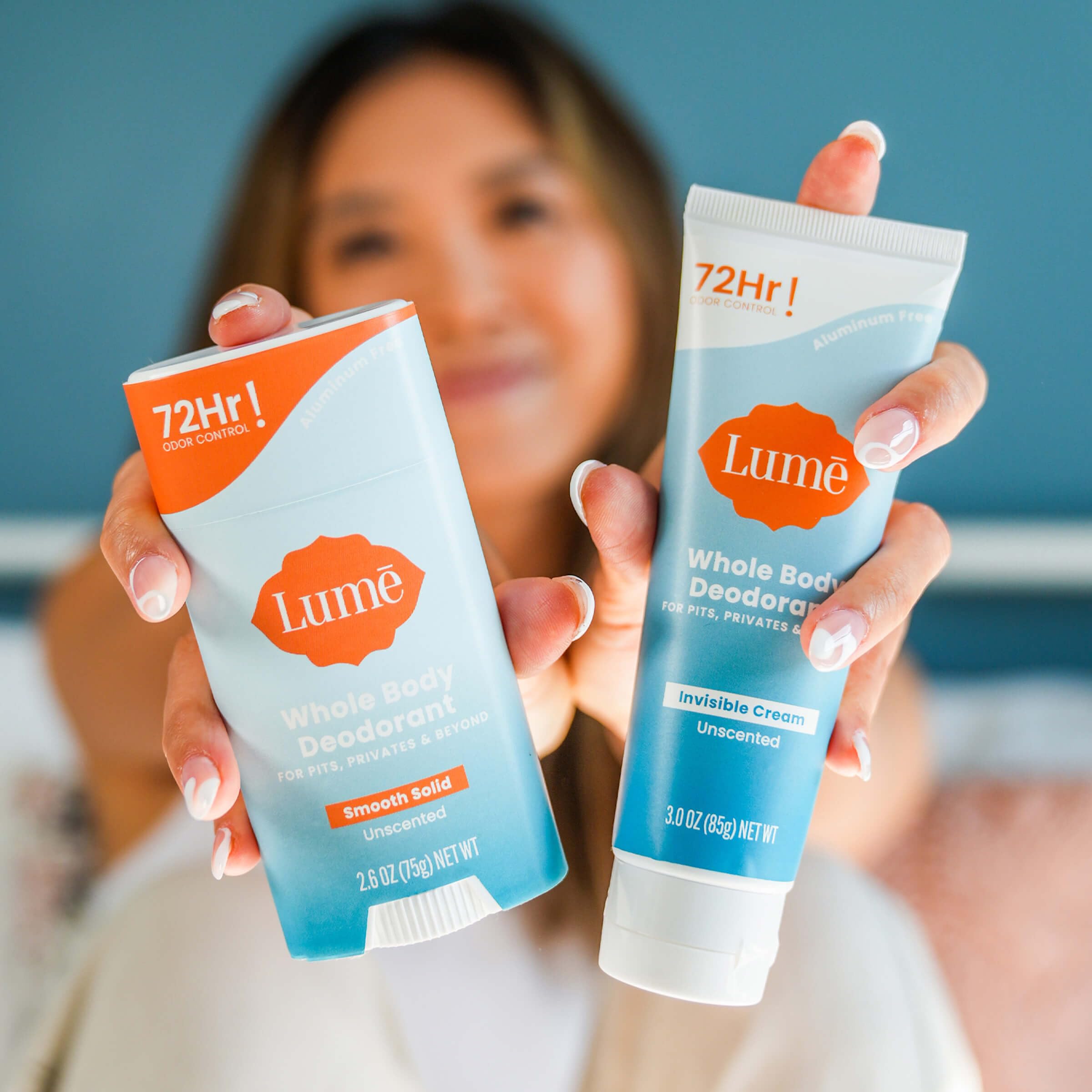 Lume Whole Body Deodorant Starter Pack - Smooth Solid Stick, Invisible Cream Tube, Acidified Body Wash Mini, Soap, Acidified Deo