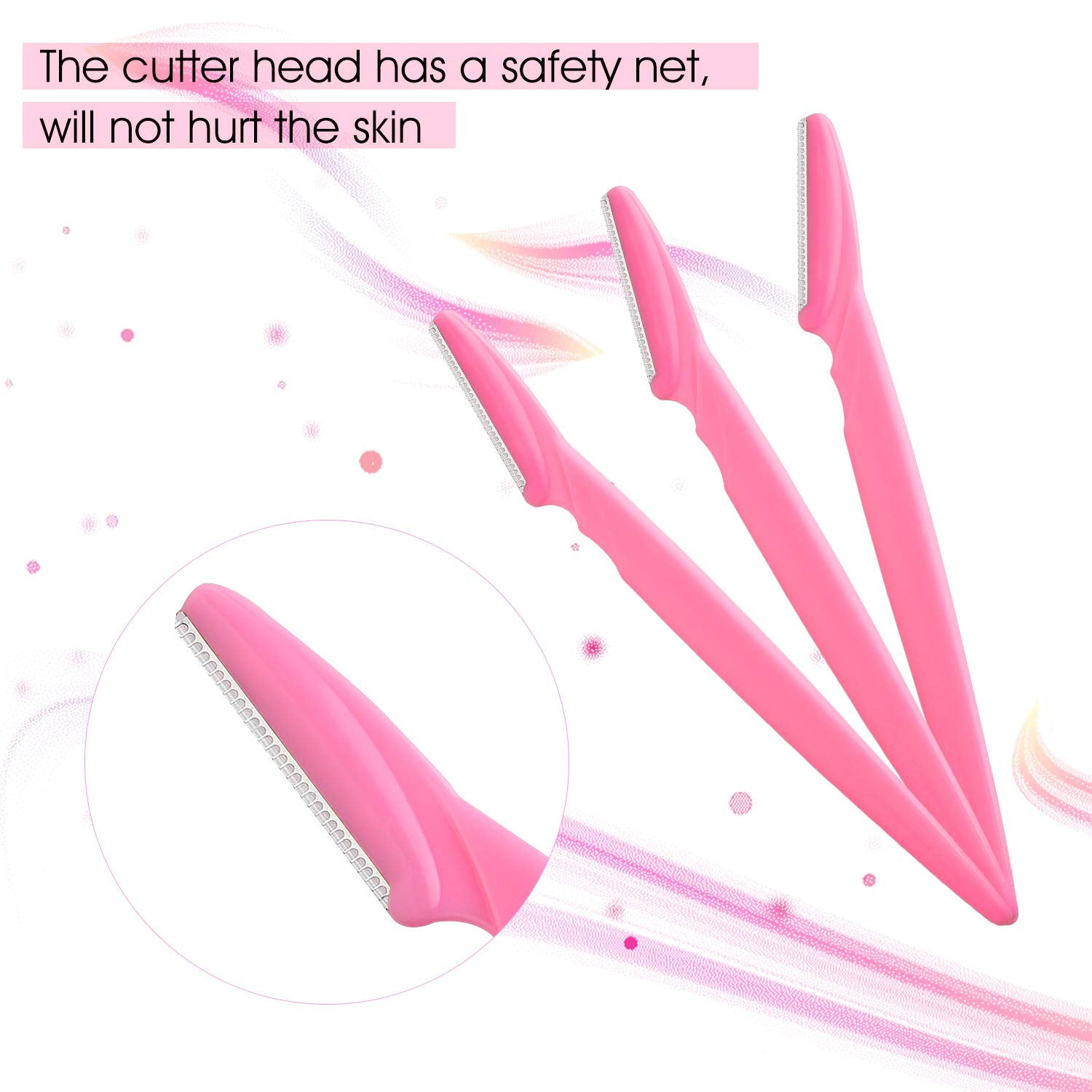 Fepito 60Pcs Eyebrow Razor Shaper Shavers Trimmers For Women And Men Face Hair Removers Multipurpose Exfoliating Face Razor