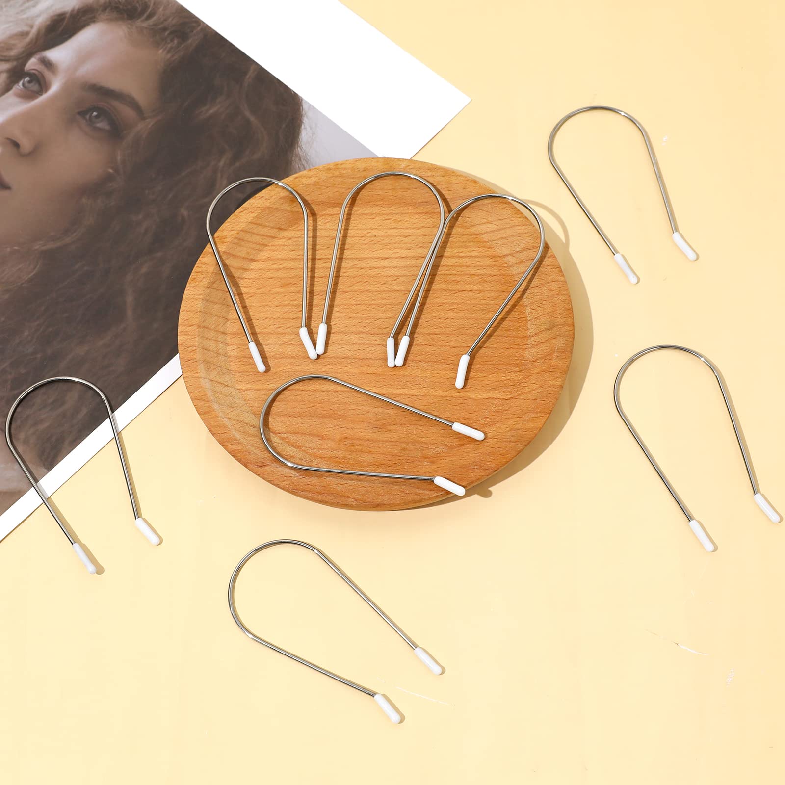 Vin Beauty 20 Pieces Hot Curler Clips Replacement, Stainless Steel Hair Roller Pins For Long Hair, J-Shaped Design Fit 1 1/2 Inc