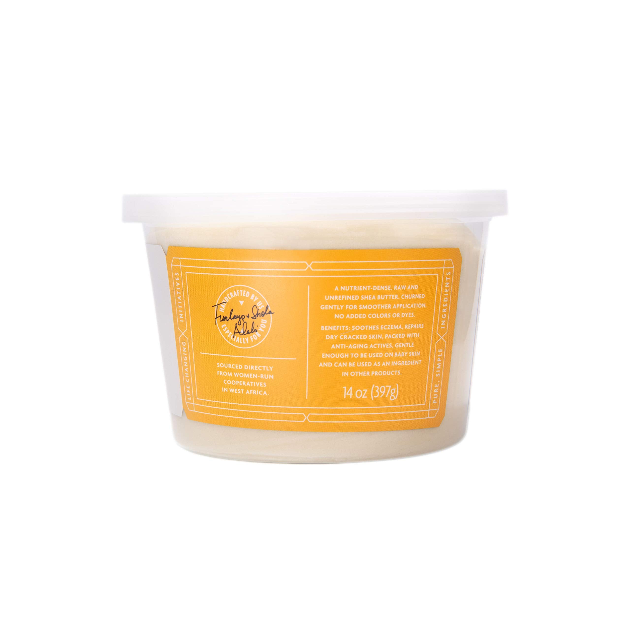 Shea Radiance Unrefined Organic Handcrafted Shea Butter - Face, Body, Hand, Skin & Hair Moisturizer - For All Skin Types | Orang