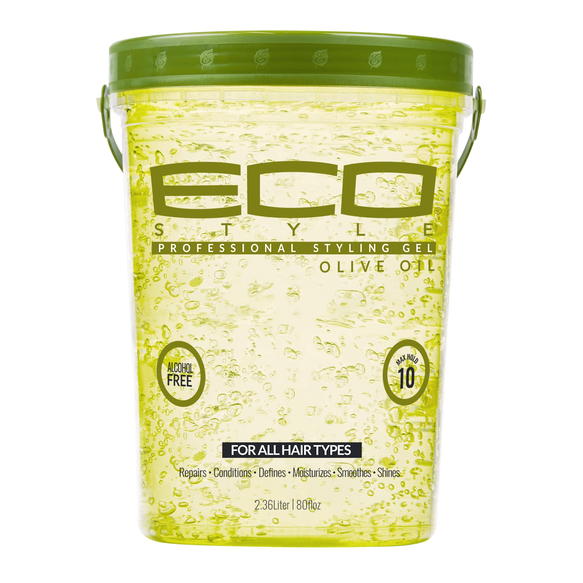 Eco Style Gel Olive Oil Styling Gel - Adds Shine and Tames Split Ends - Delivers Moisture to the Scalp - Nourishes And Repairs -